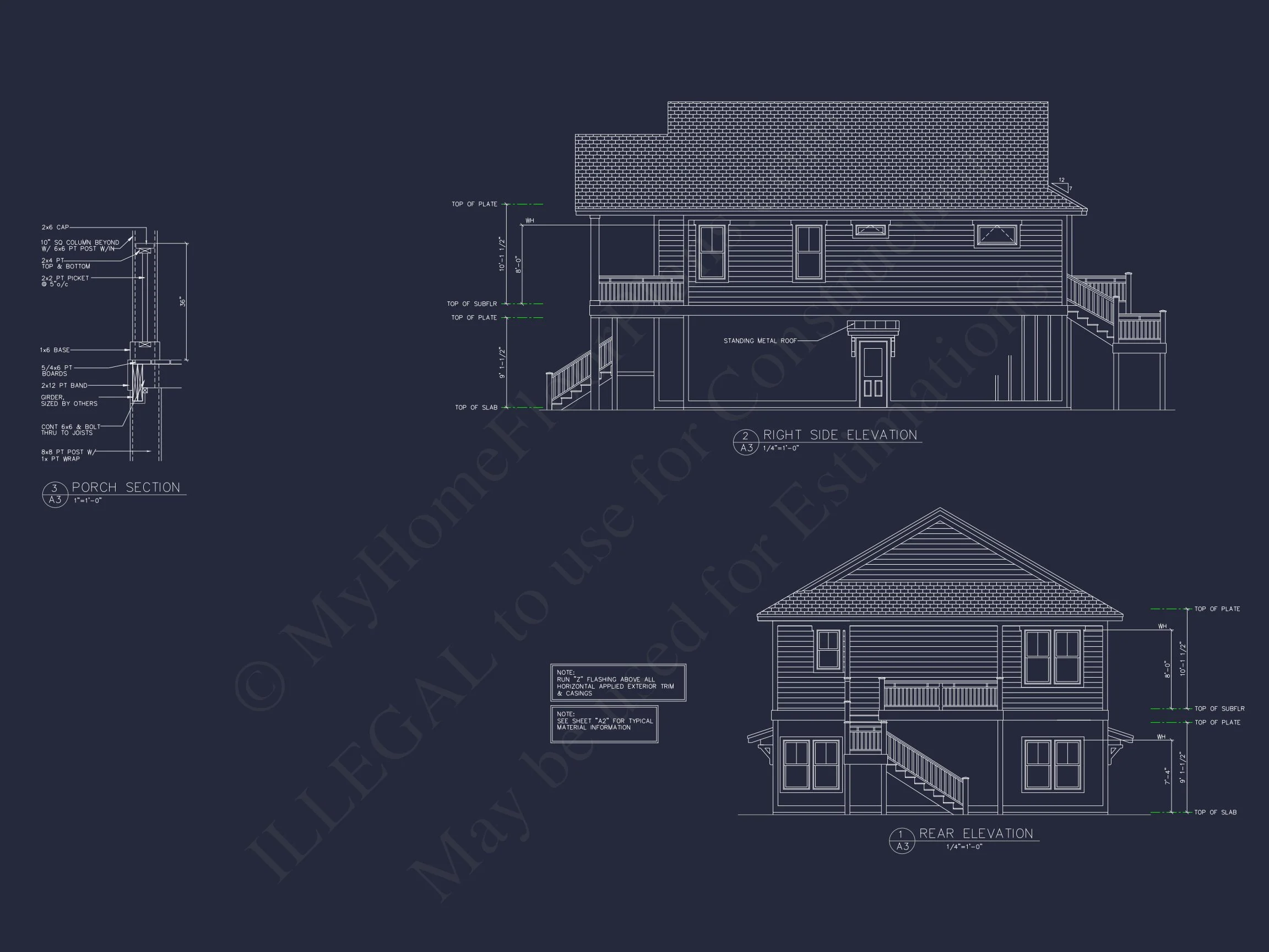 Elegant house Plan with 2 Floors, CAD Blueprint & Open Designs