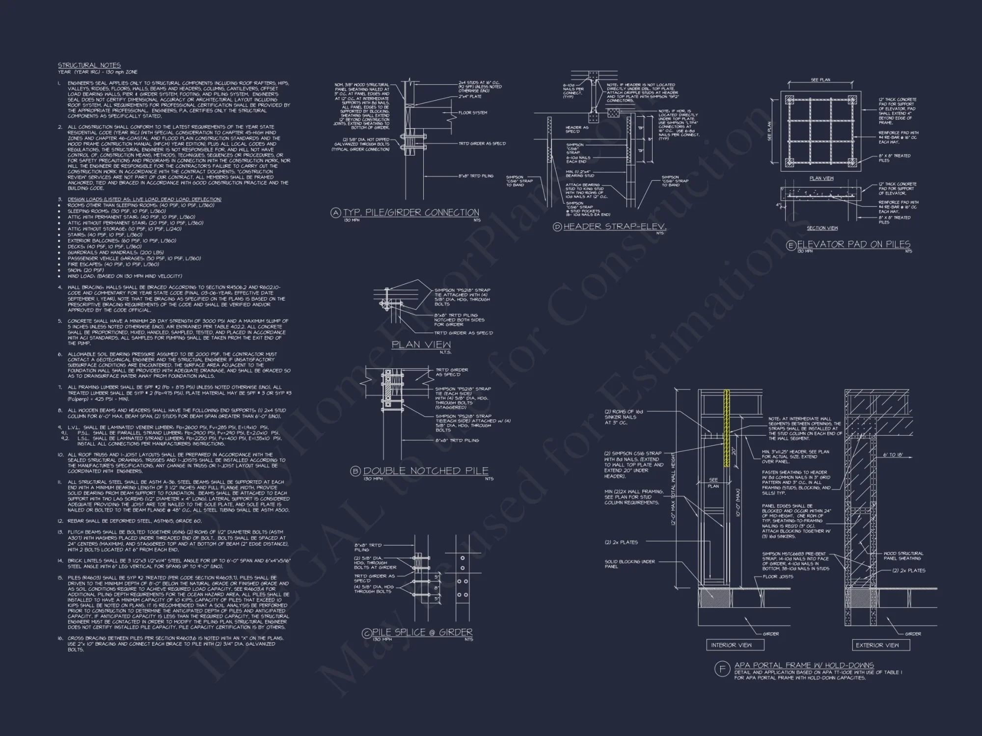 Beautiful house Plan With Coastal Design and CAD Blueprints