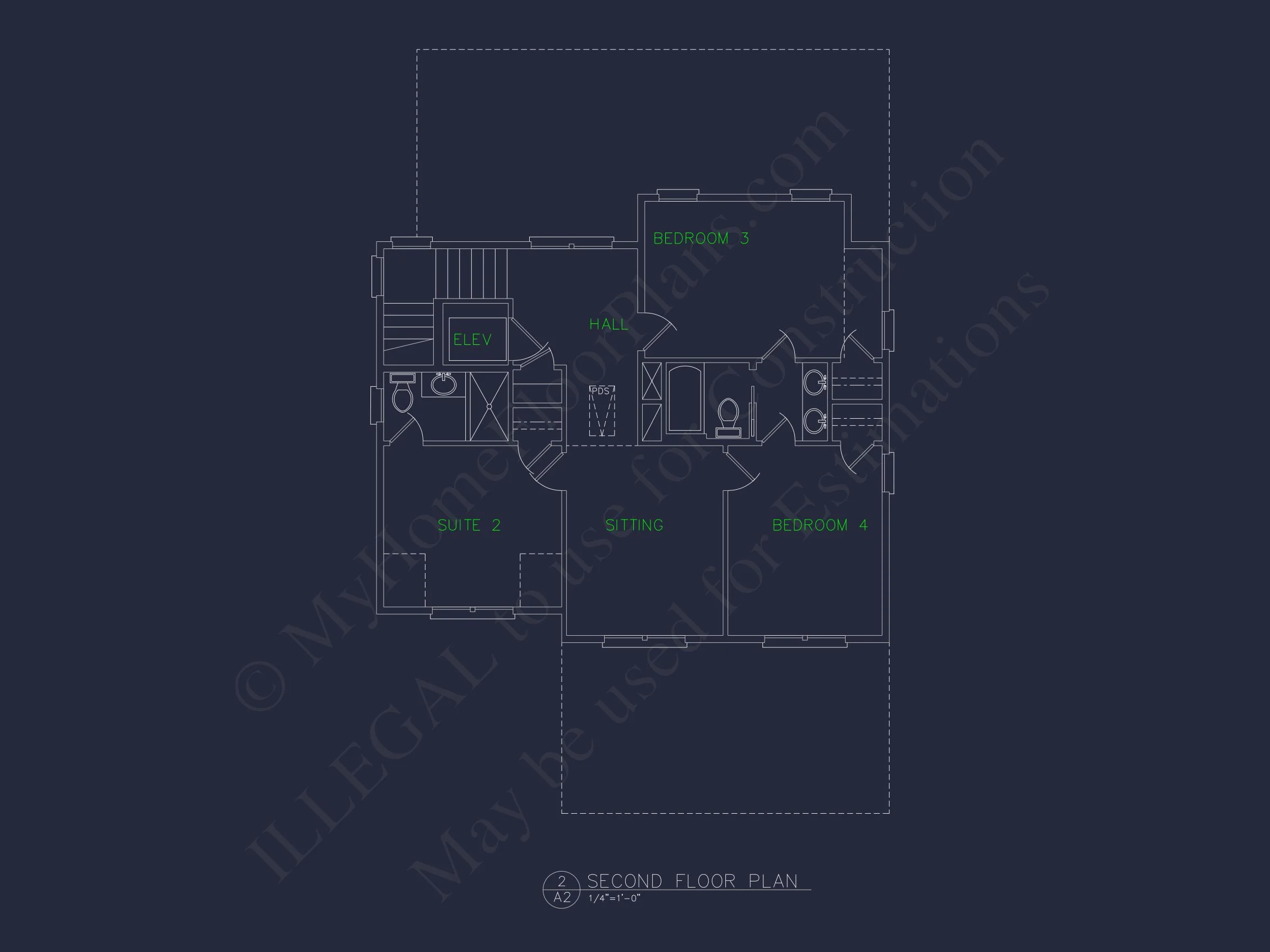 Beautiful house Plan With Coastal Design and CAD Blueprints