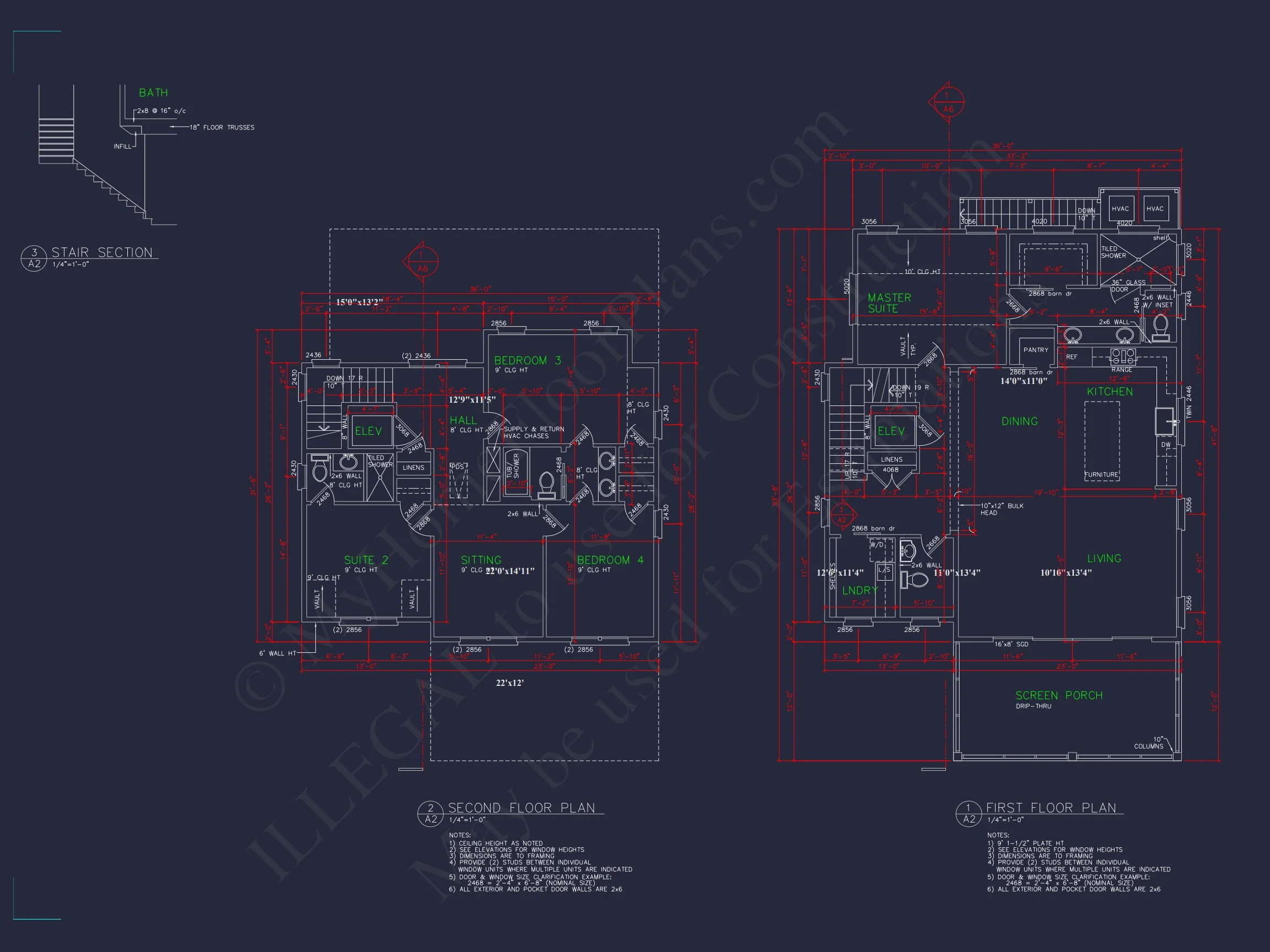 Beautiful house Plan With Coastal Design and CAD Blueprints