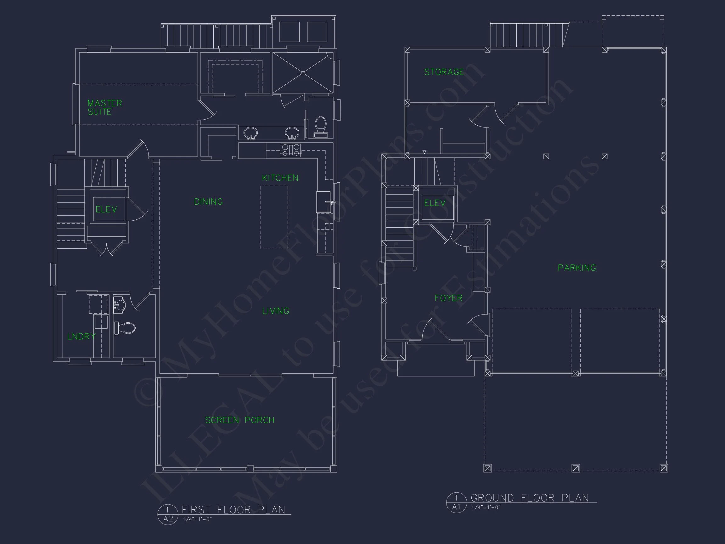 Beautiful house Plan With Coastal Design and CAD Blueprints