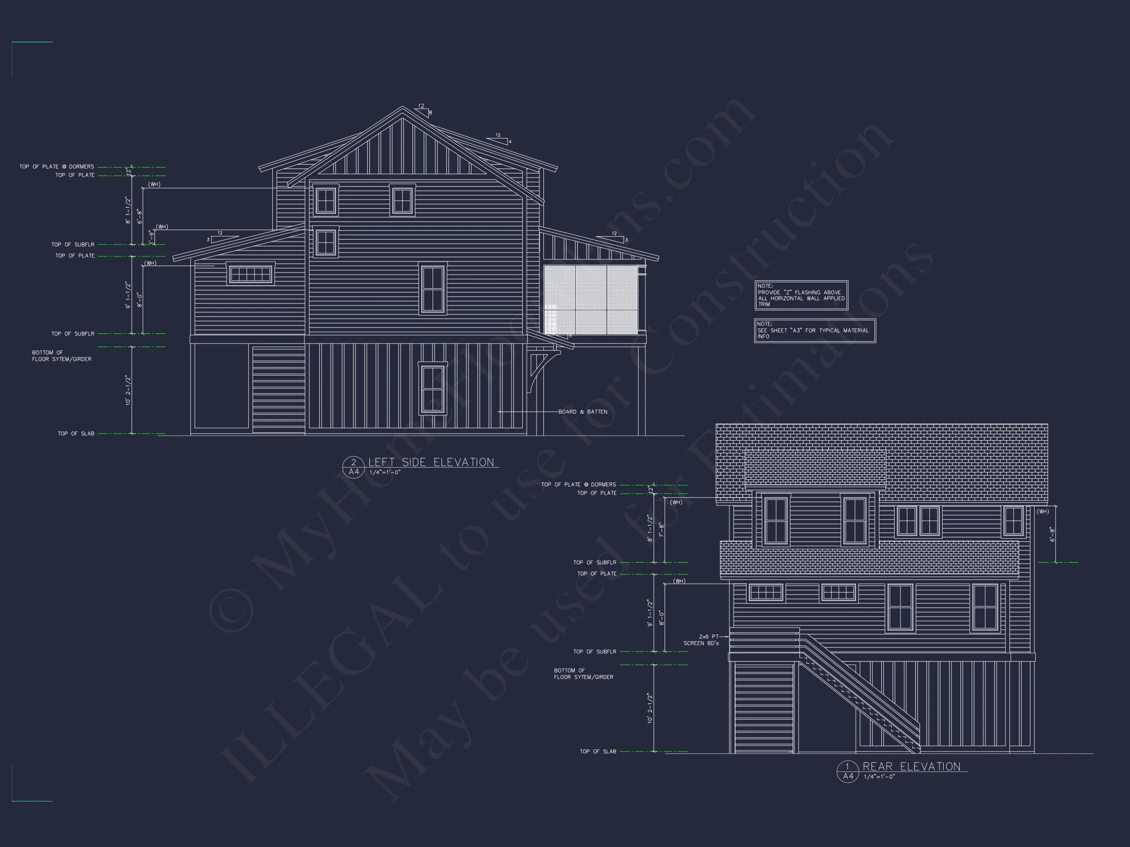Beautiful house Plan With Coastal Design and CAD Blueprints