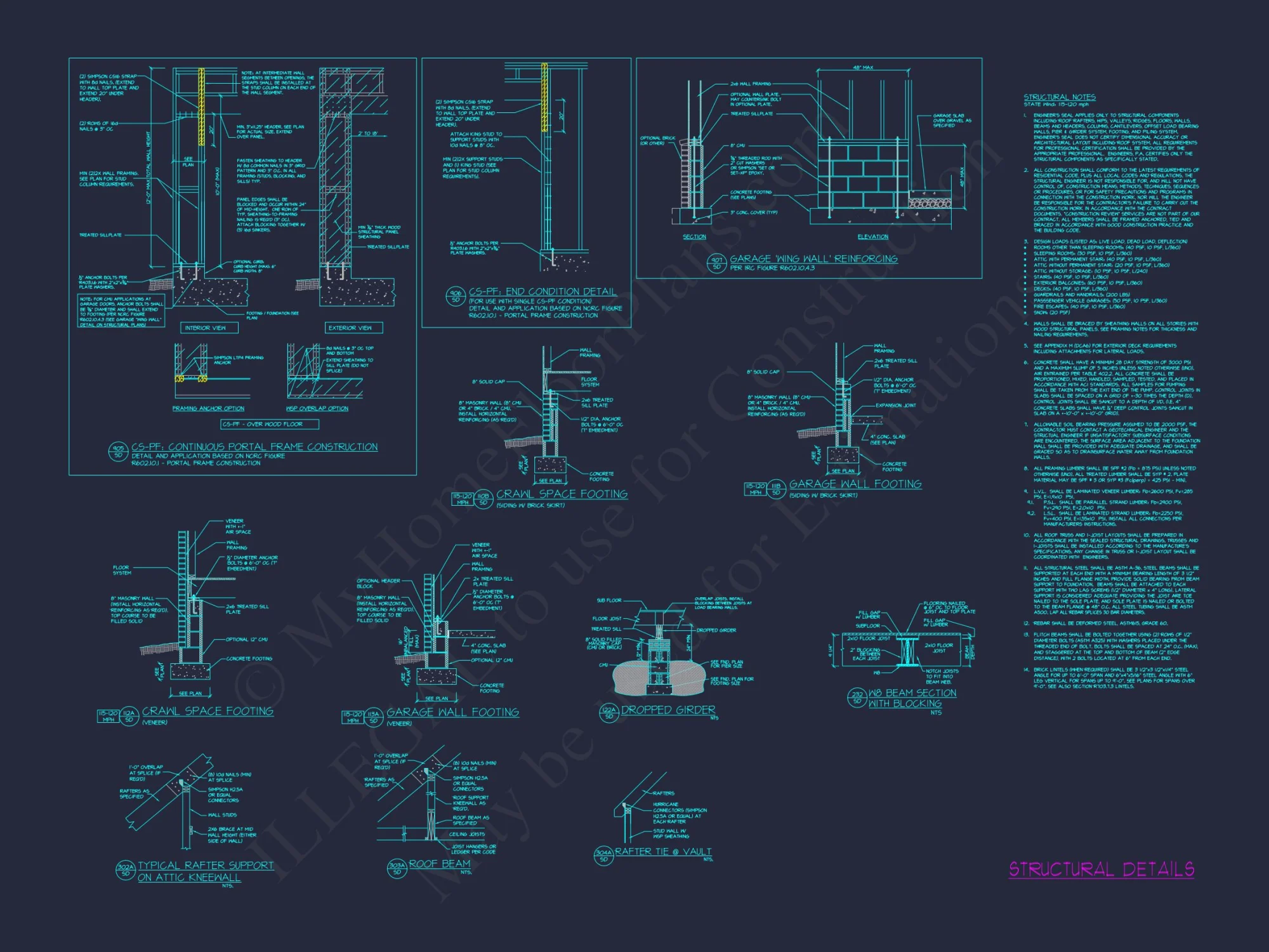 Modern Craftsman house Plan - 3, 978 Sq. Ft., 4 Beds, 2.5-Story