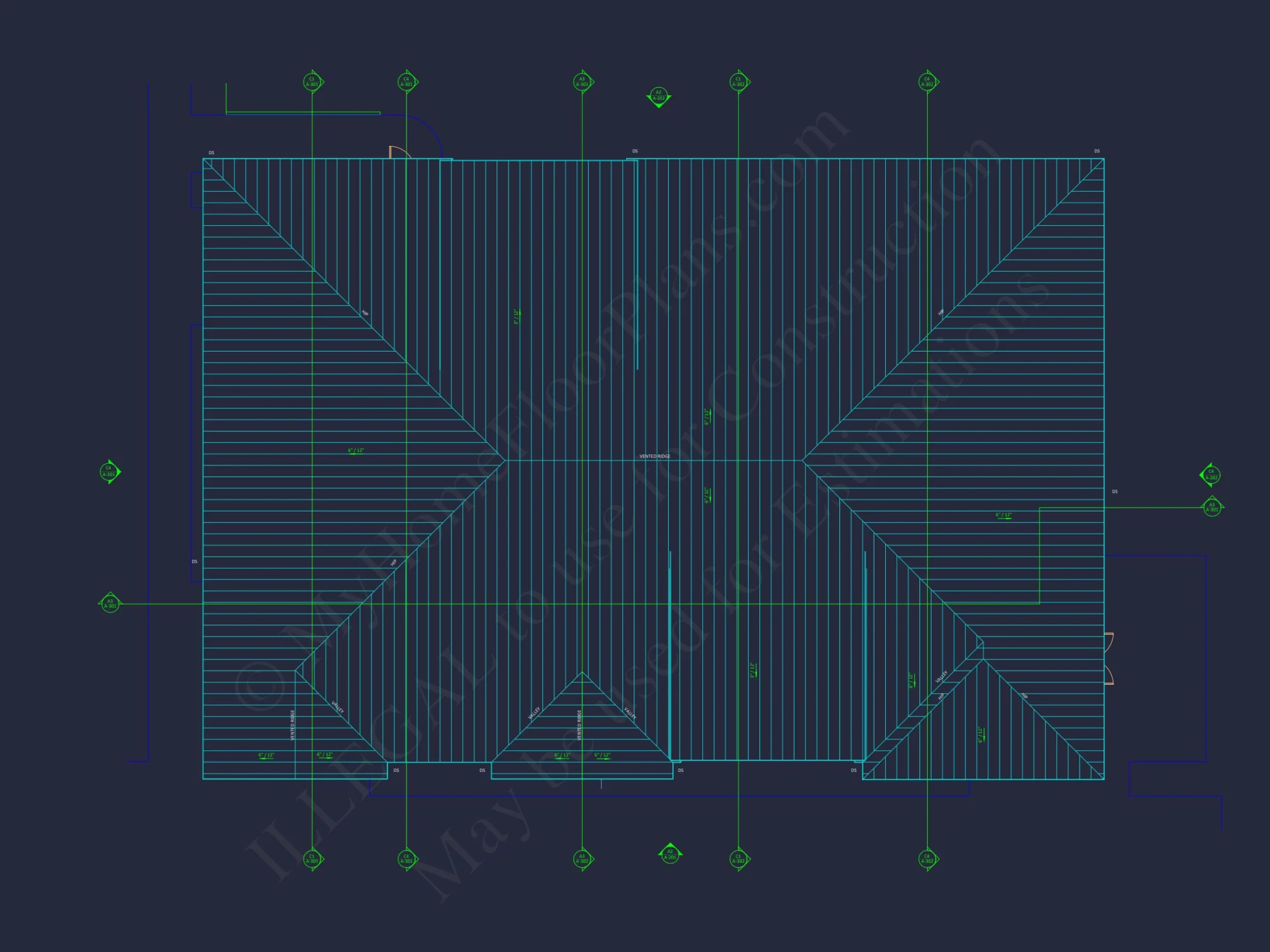 Modern Apartment Complex house Plan with Architectural Blueprints