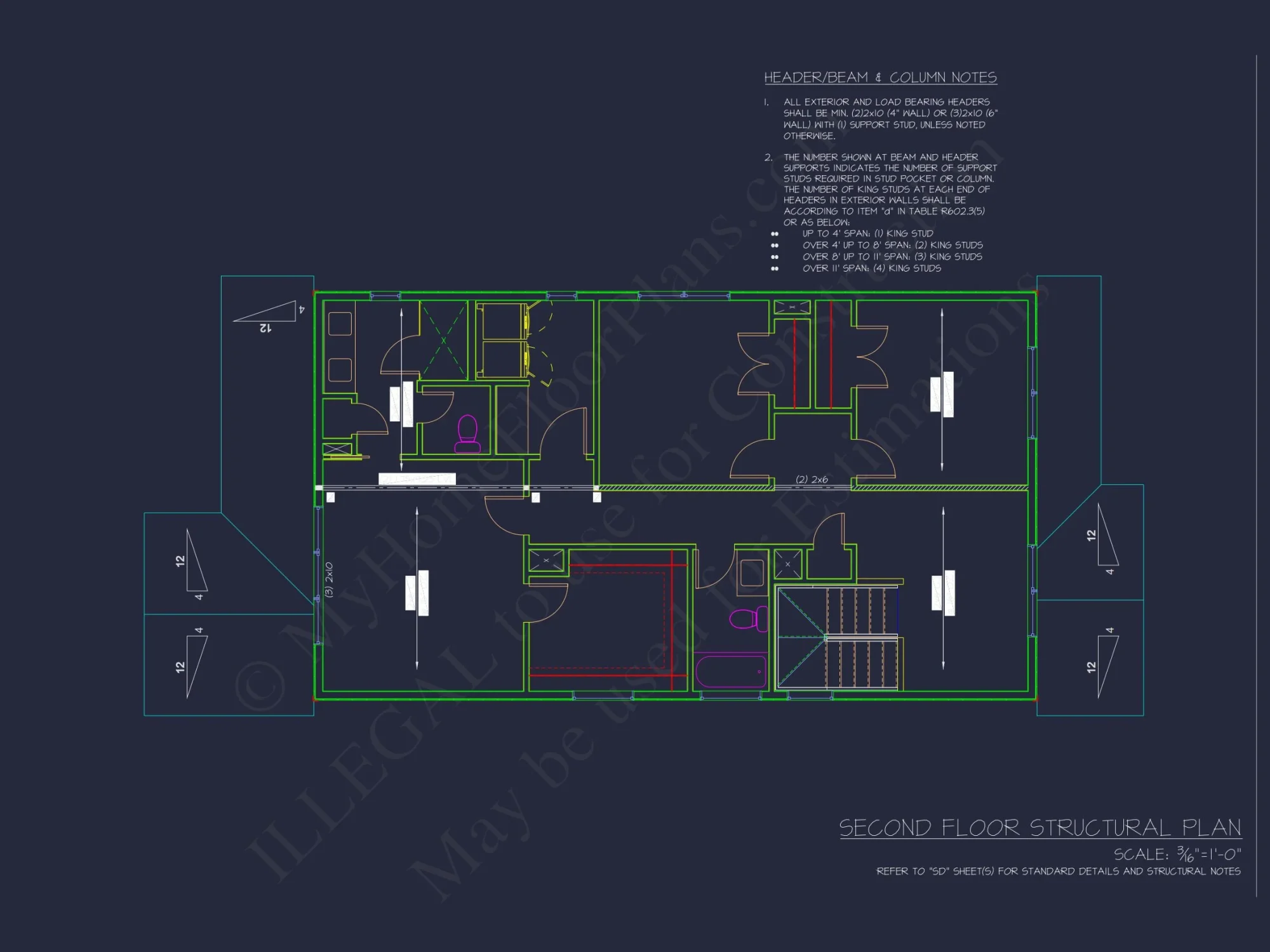 Modern Craftsman house Plan: 2, 086 Sq. Ft. Blueprint Designs