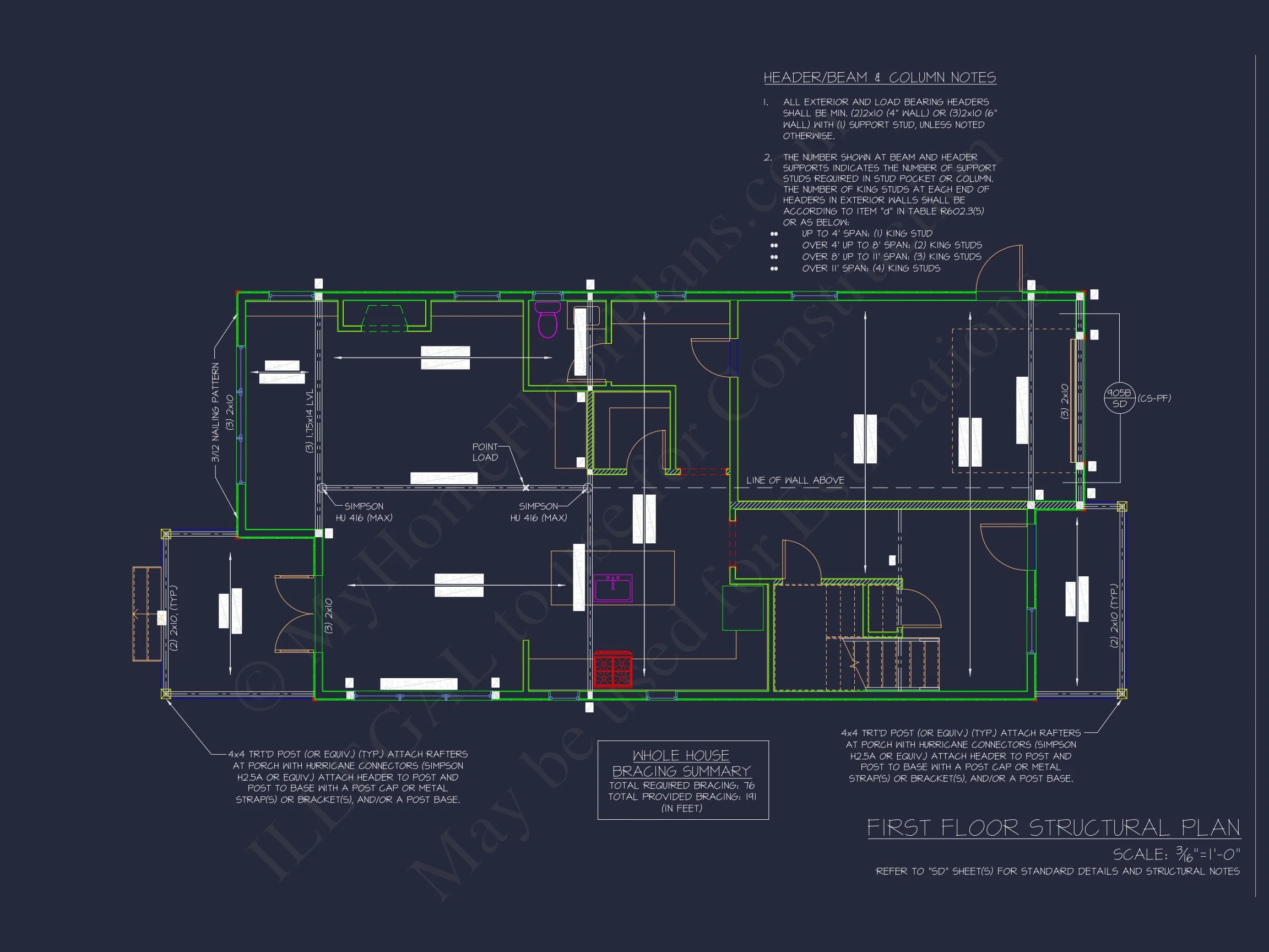 Modern Craftsman house Plan: 2, 086 Sq. Ft. Blueprint Designs