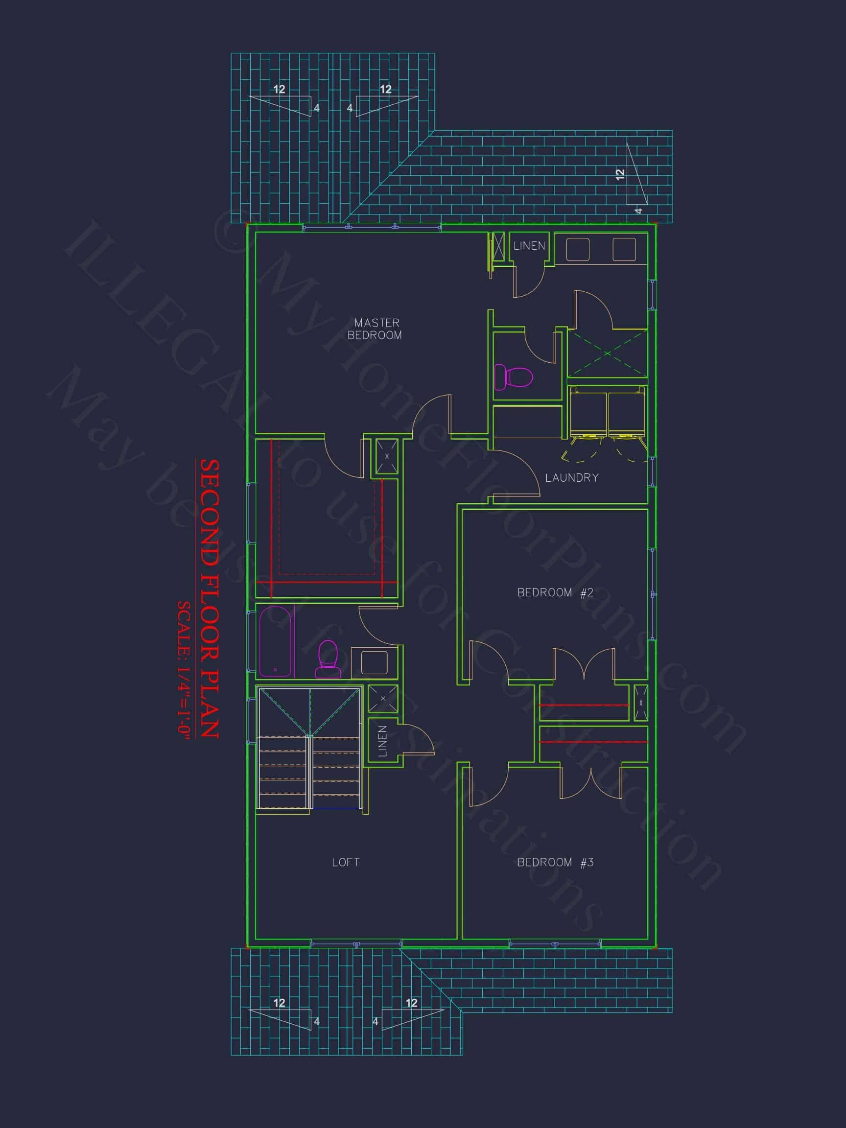 Modern Craftsman house Plan: 2, 086 Sq. Ft. Blueprint Designs