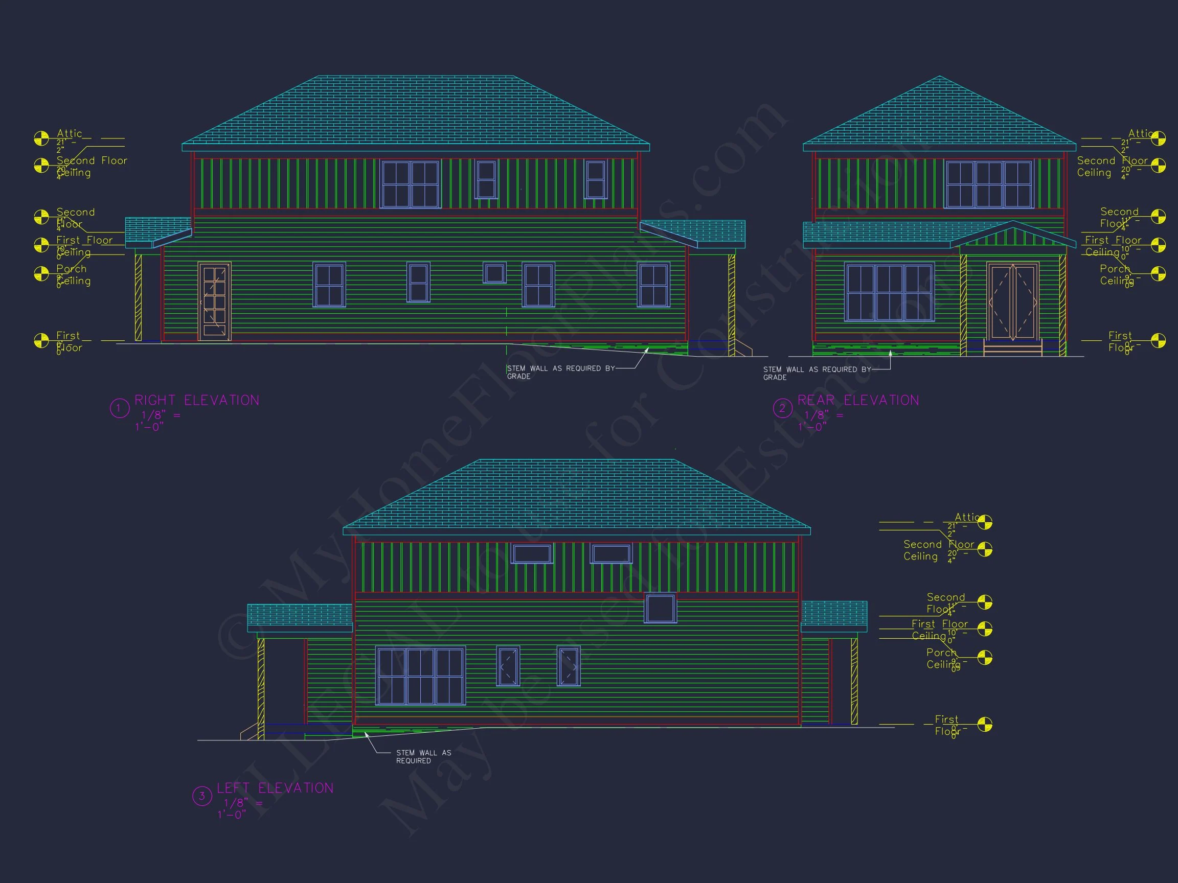 Modern Craftsman house Plan: 2, 086 Sq. Ft. Blueprint Designs
