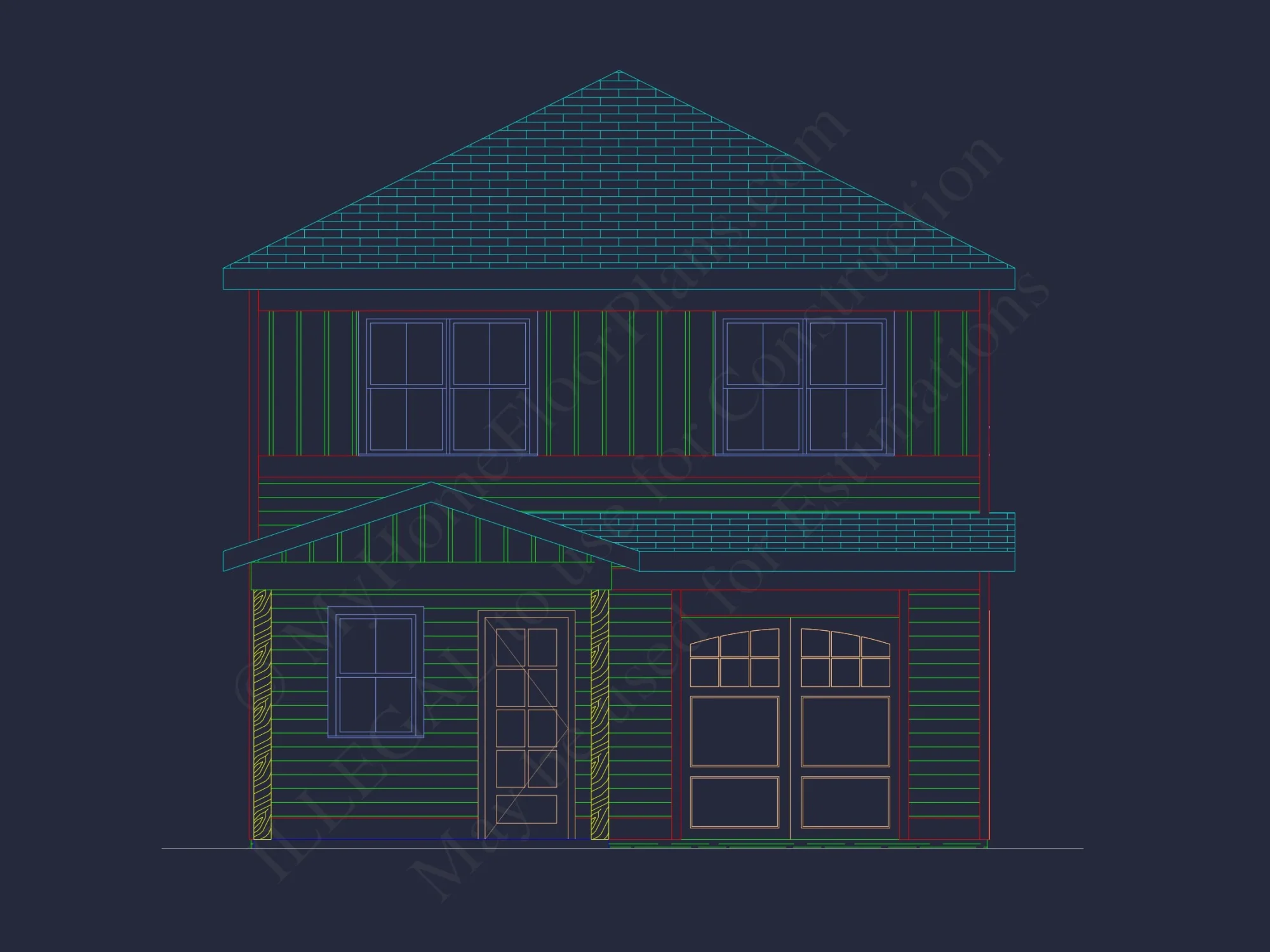 Modern Craftsman house Plan: 2, 086 Sq. Ft. Blueprint Designs
