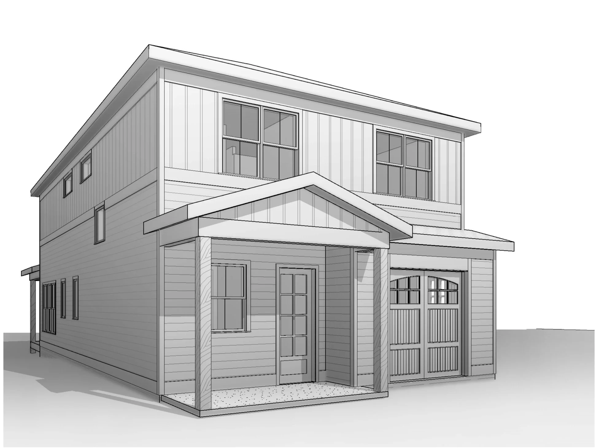 Modern Craftsman house Plan: 2, 086 Sq. Ft. Blueprint Designs