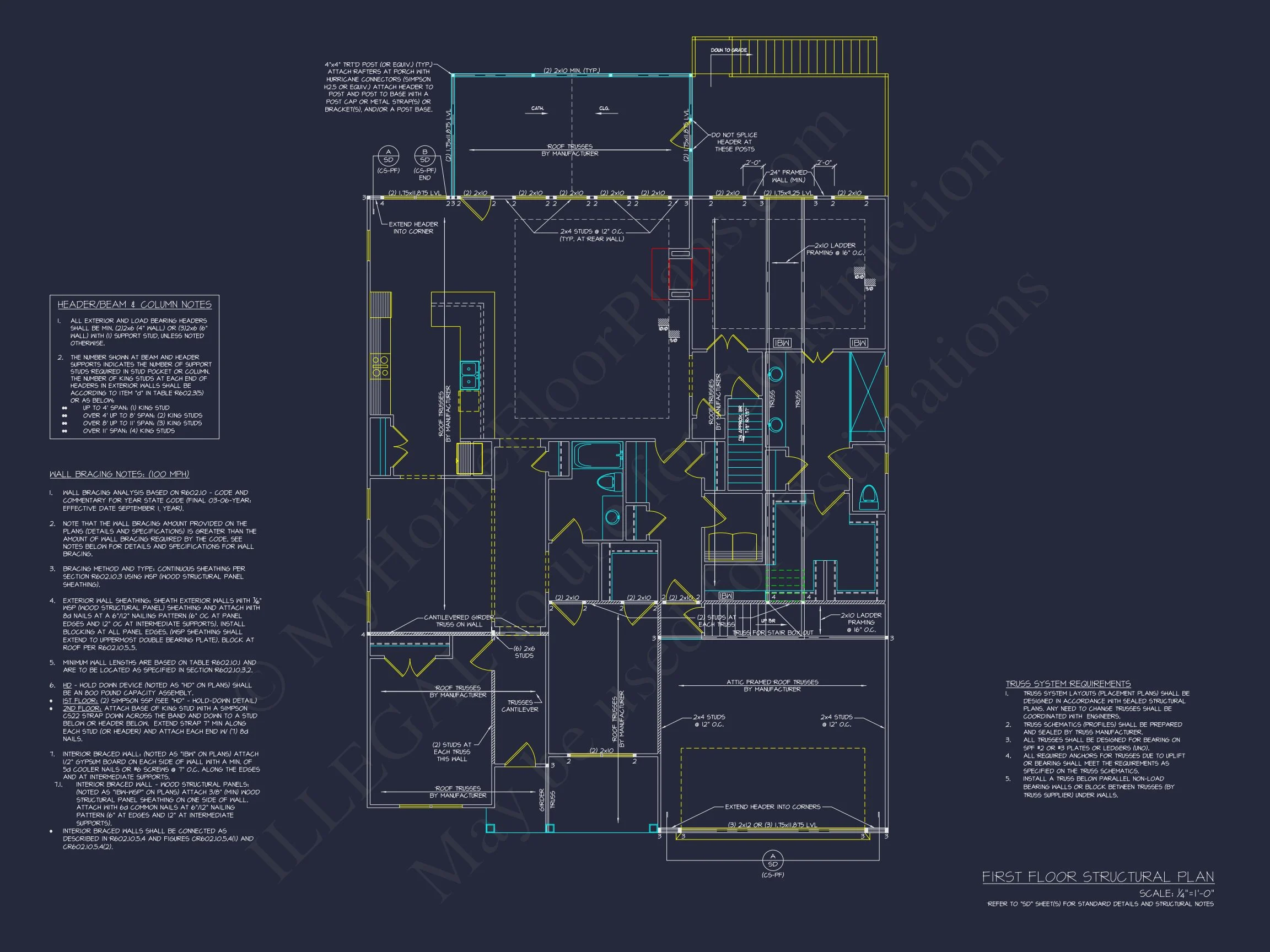Architectural house Design with CAD Floor Plans and Blueprints