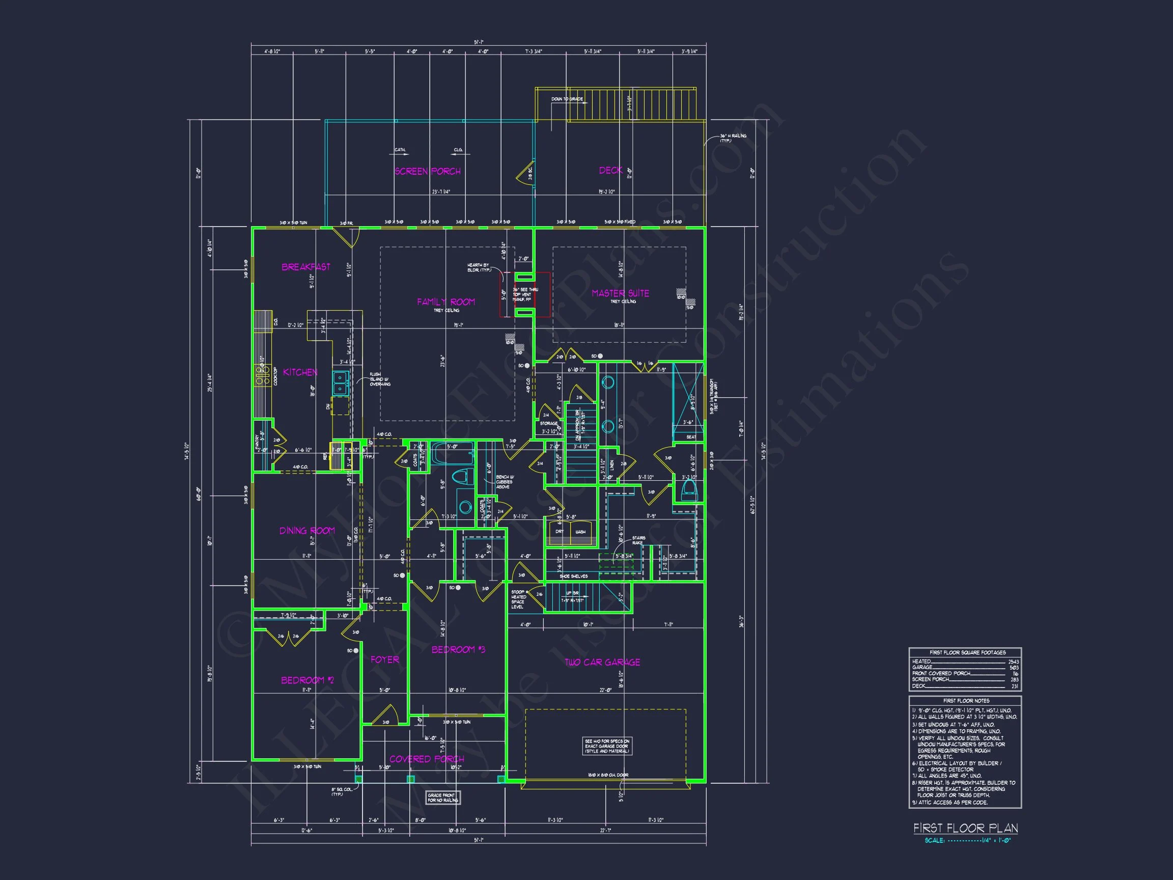 Architectural house Design with CAD Floor Plans and Blueprints