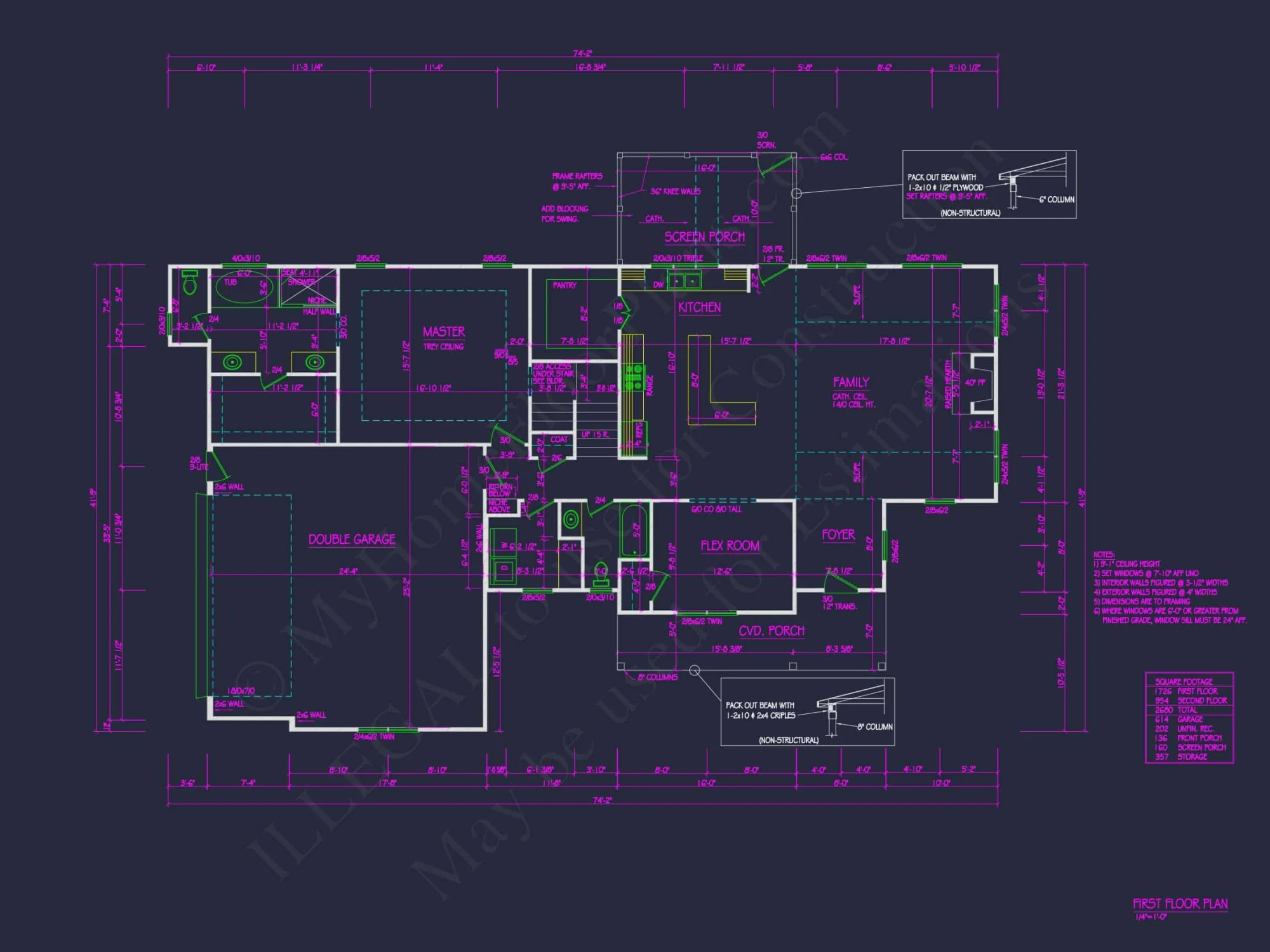 Modern Barn-Style house Plan with CAD Blueprints & Designs