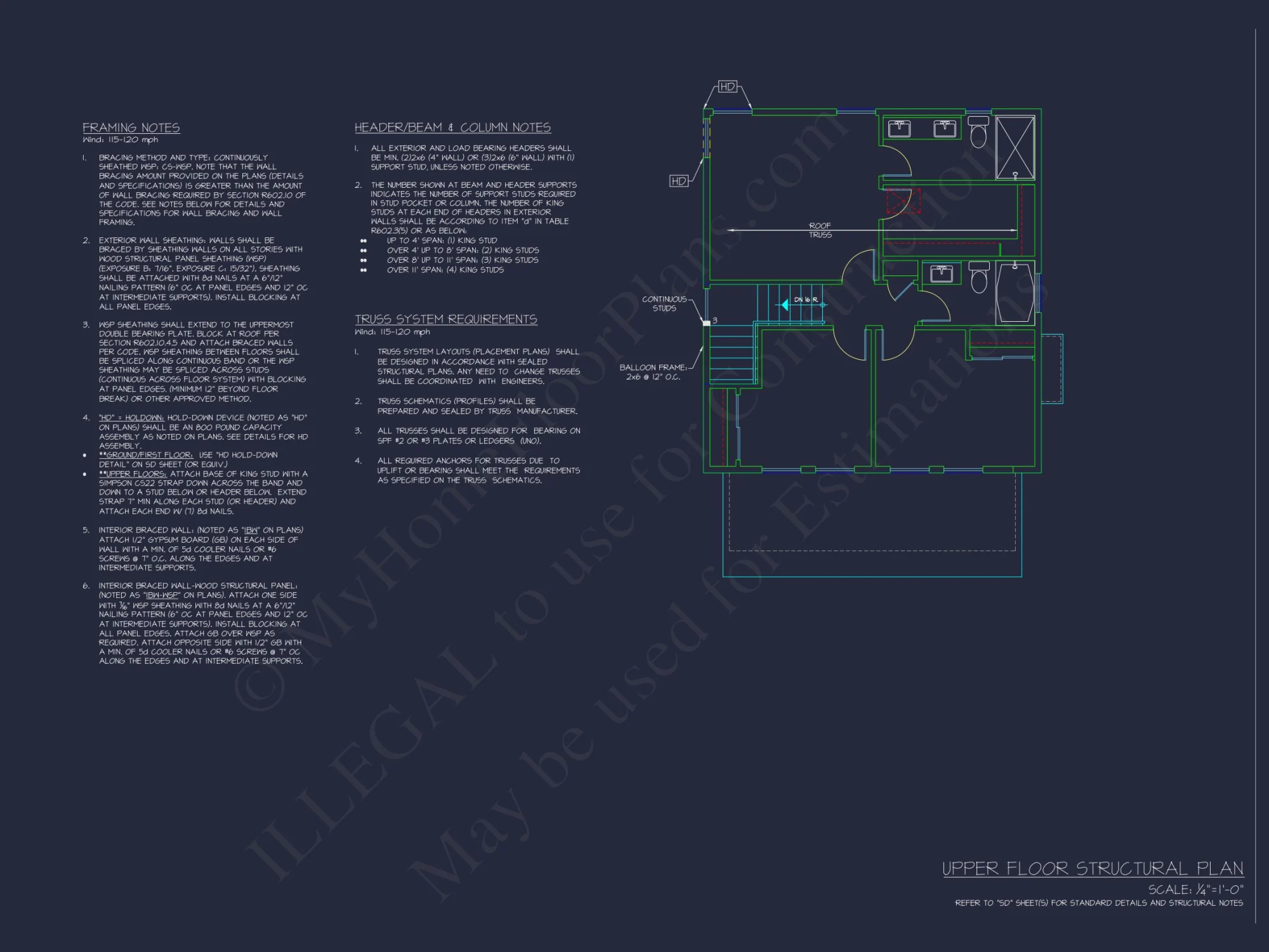 Modern Farmhouse house Plan with Open Floor Plan and CAD Designs