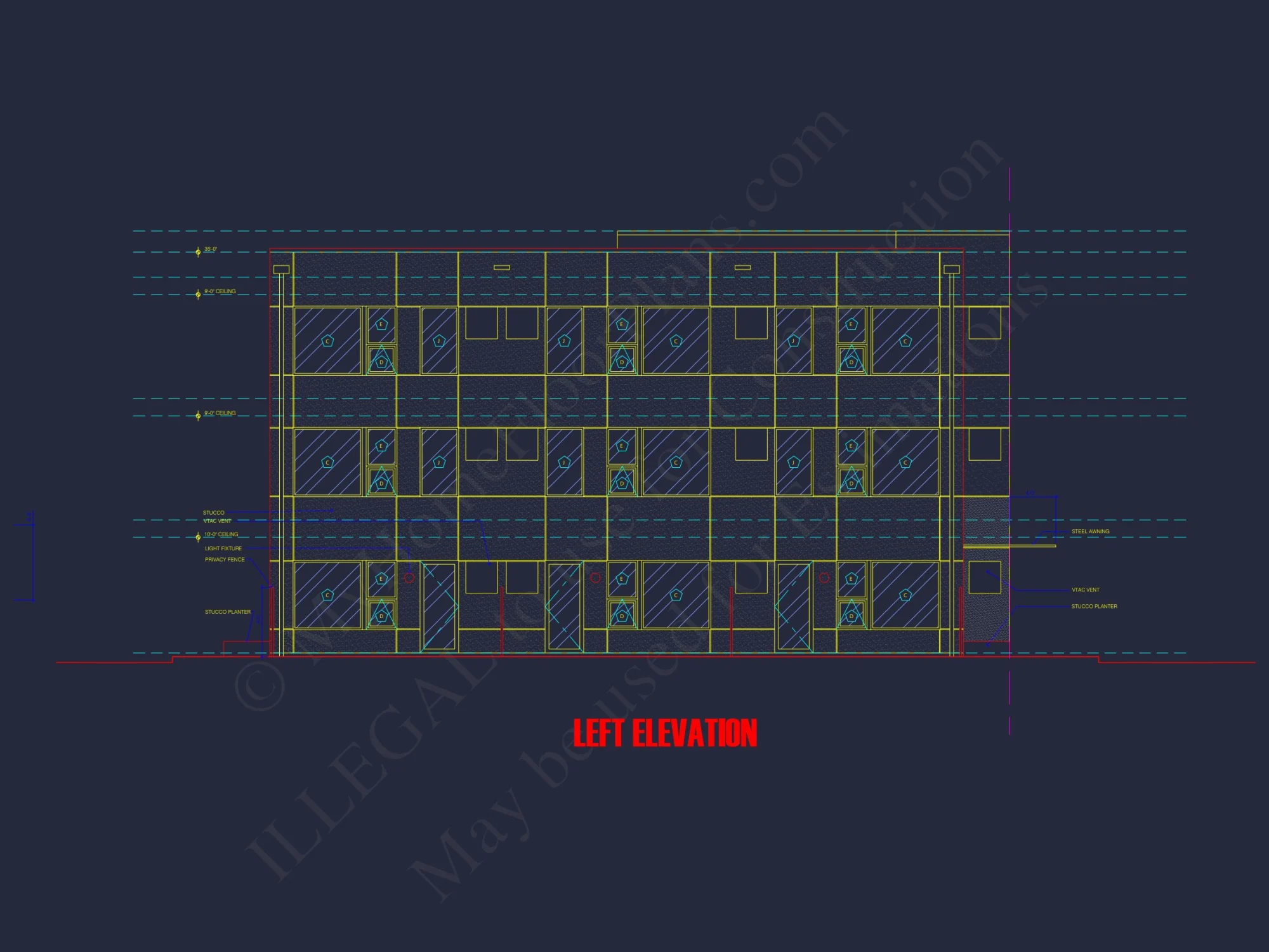 Modern Apartment Complex Floor Plan with CAD Designs
