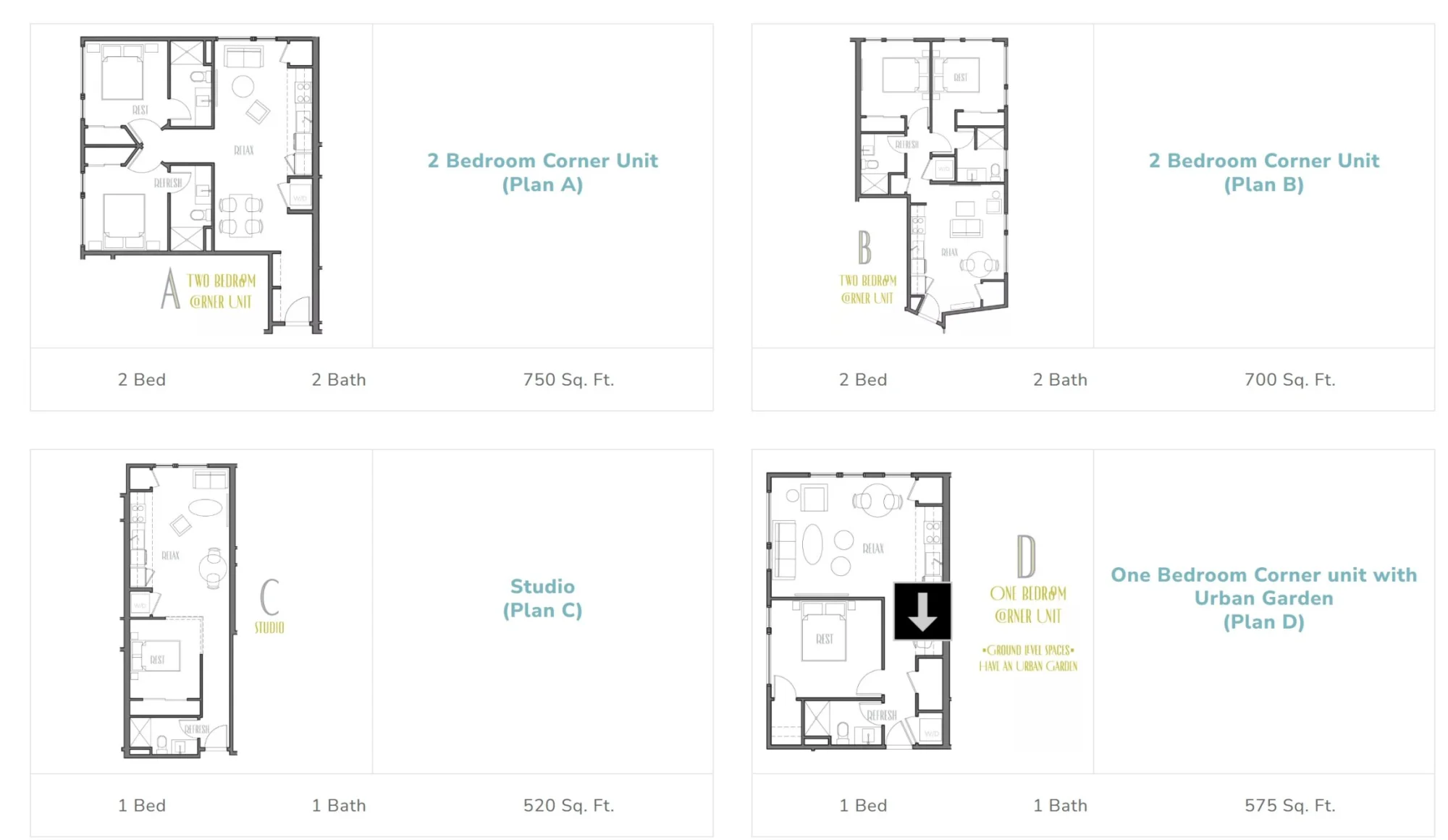 Modern Apartment Complex Floor Plan with CAD Designs