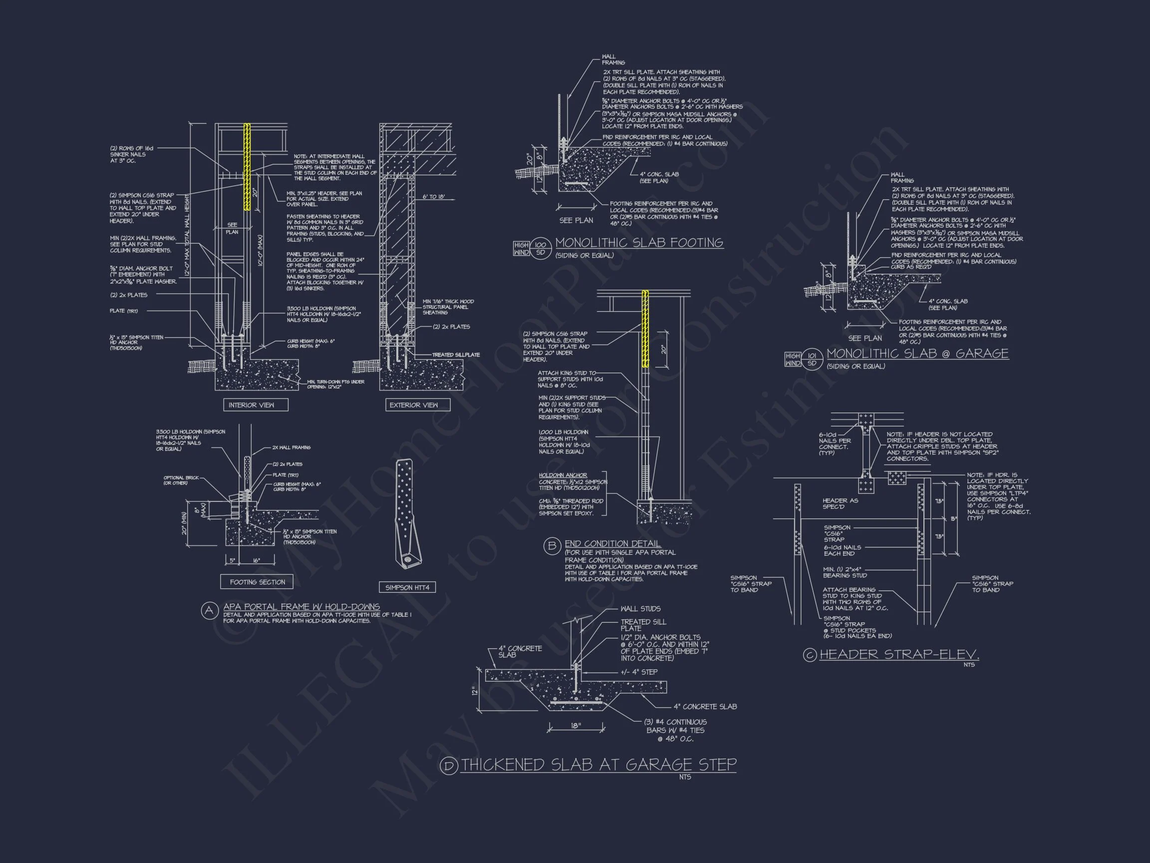Modern Coastal house Plan with Open Floor Blueprint Designs