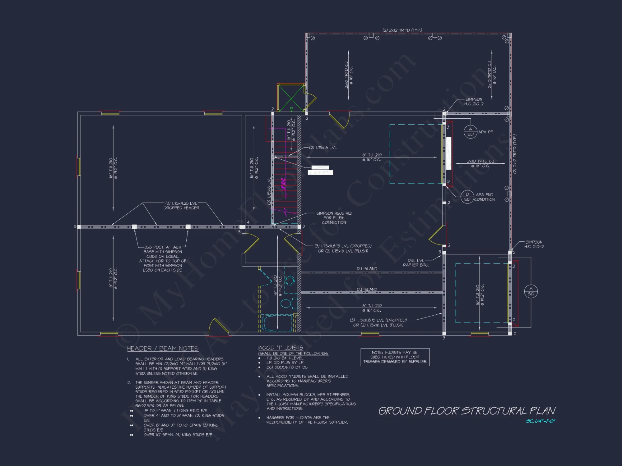 Modern Coastal house Plan with Open Floor Blueprint Designs
