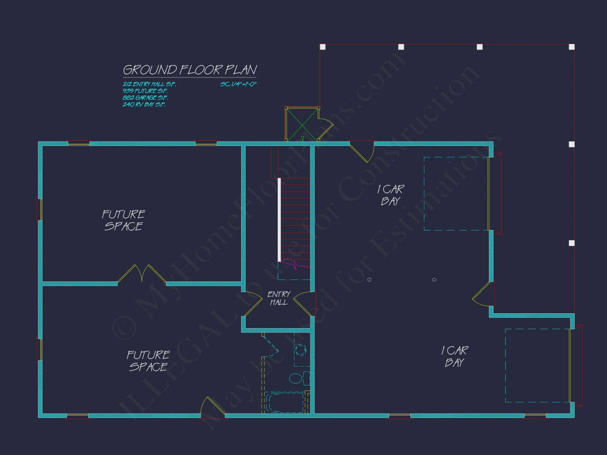 Modern Coastal house Plan with Open Floor Blueprint Designs