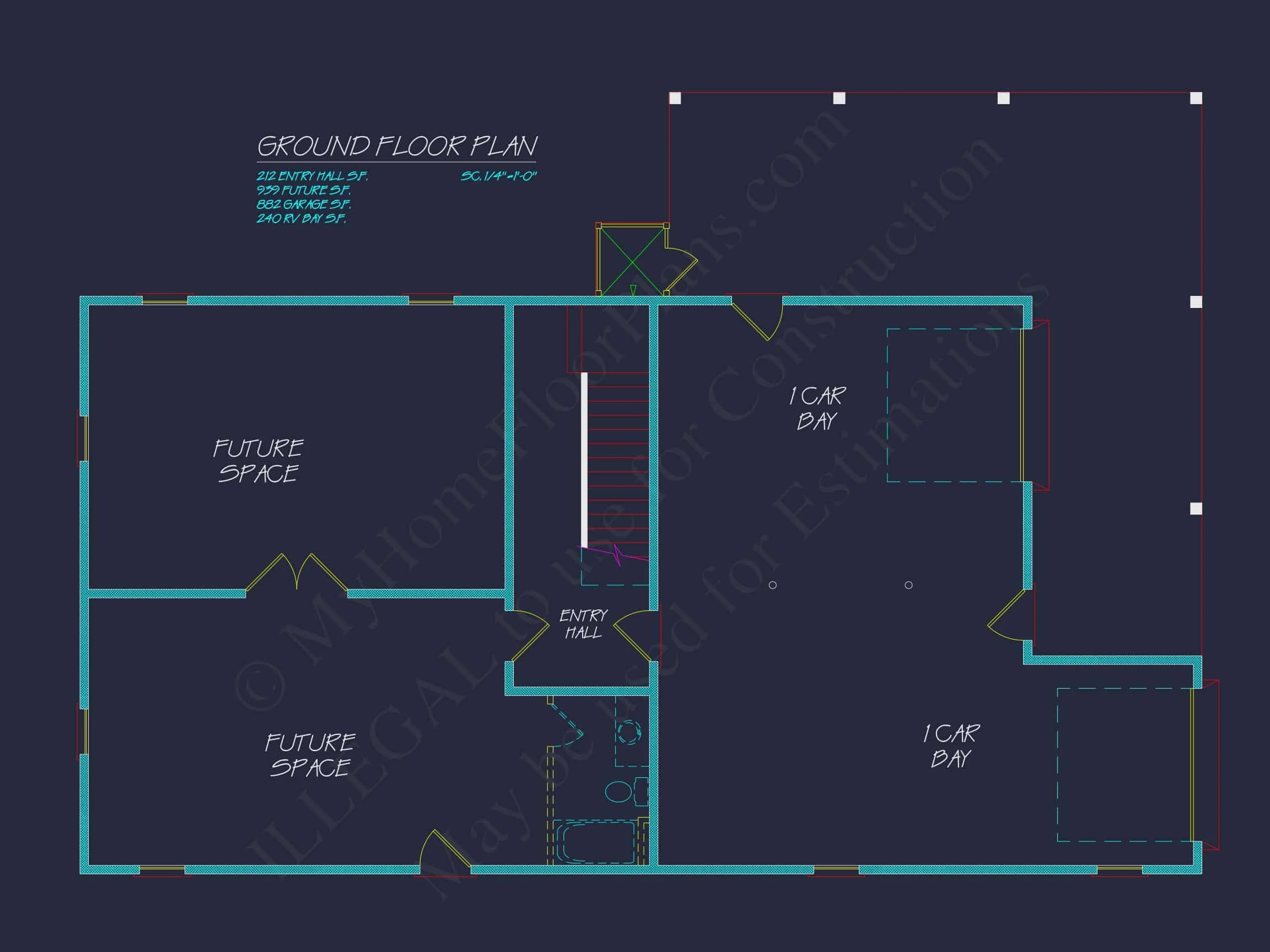 Modern Coastal house Plan with Open Floor Blueprint Designs