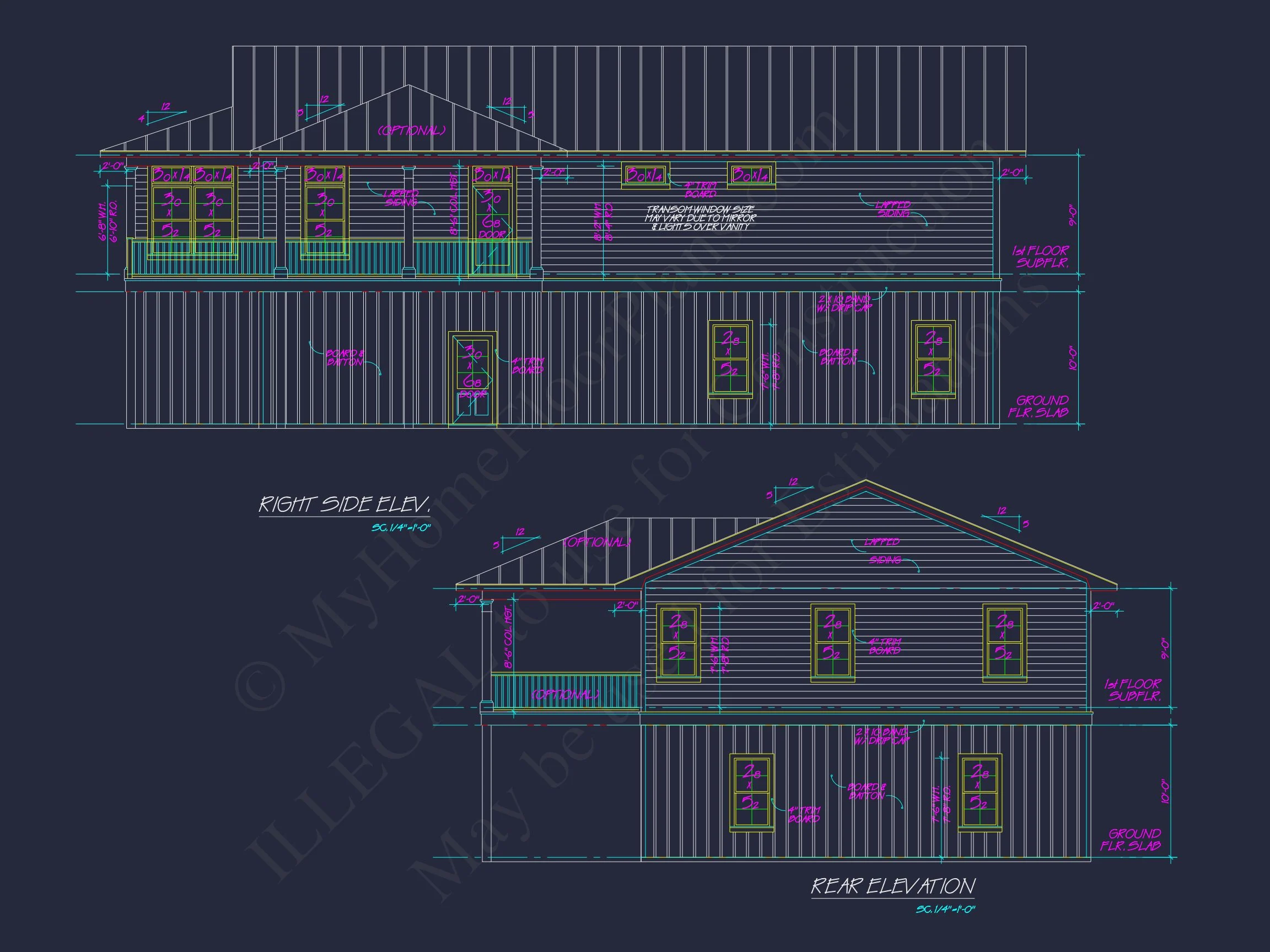 Modern Coastal house Plan with Open Floor Blueprint Designs