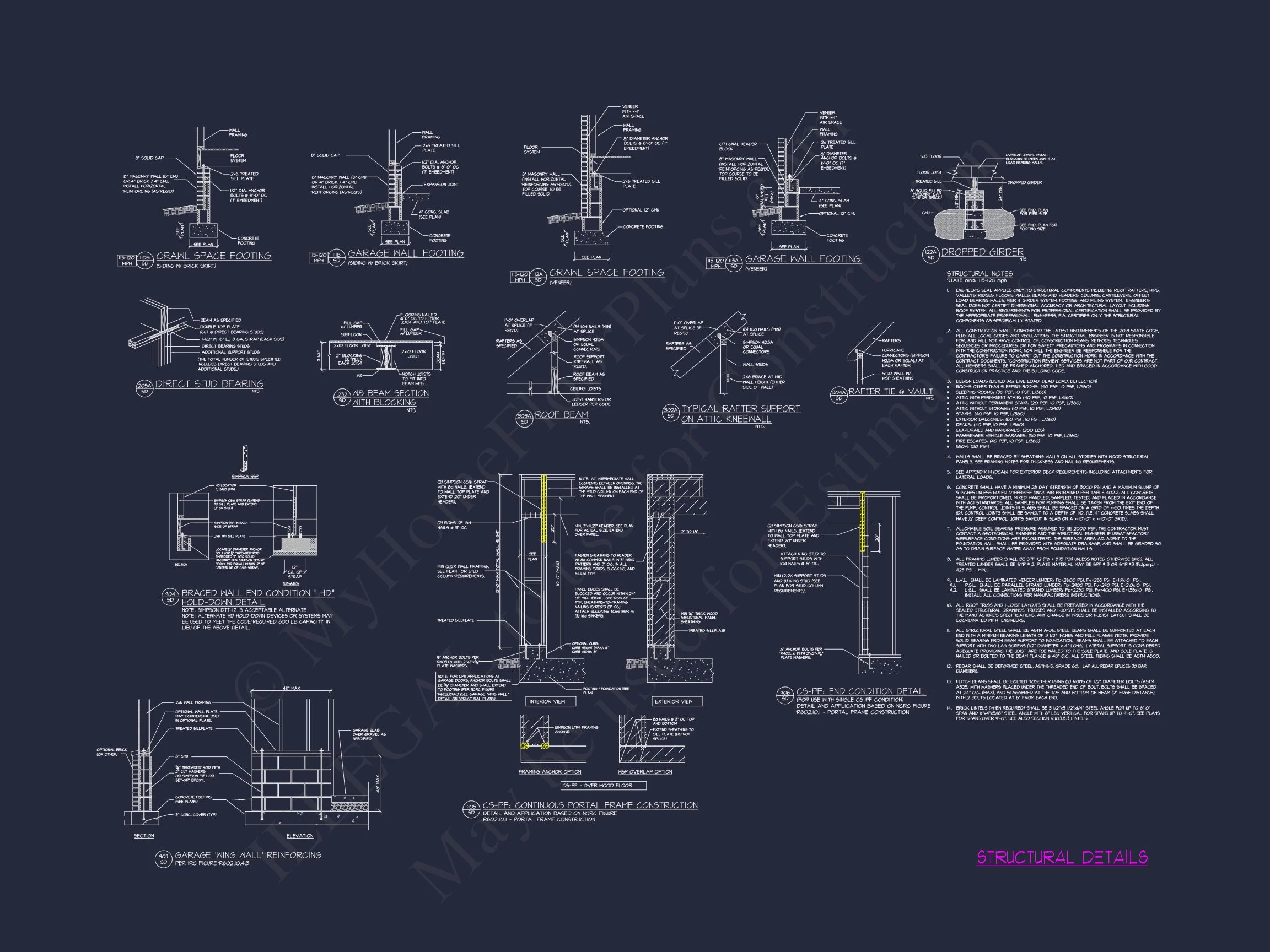 20-1846B HOUSE PLAN - Spacious Traditional House Plan with Detailed Floor Designs 64 Spacious Traditional house Plan with Detailed Floor Designs