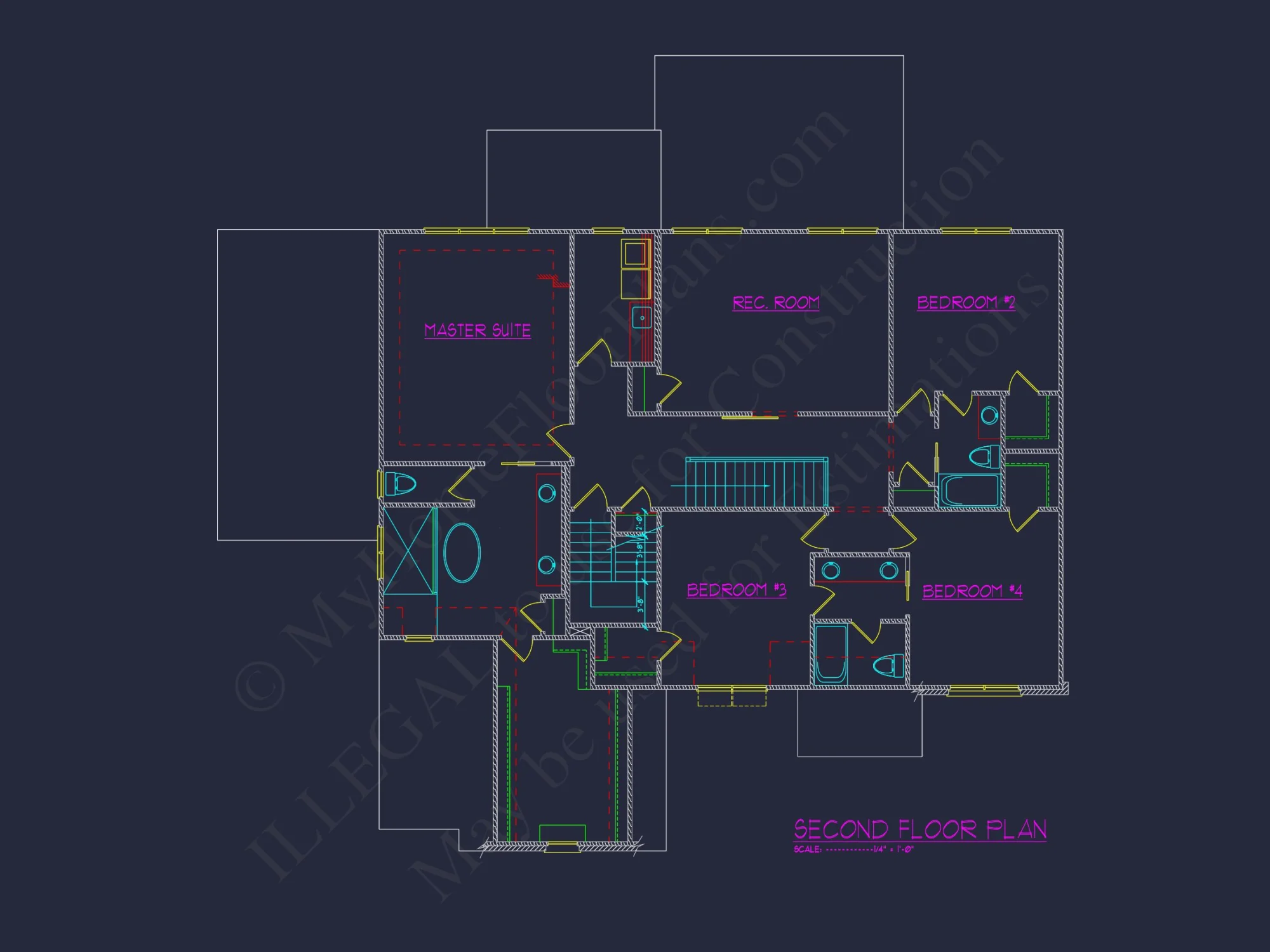 Spacious Traditional house Plan with Detailed Floor Designs