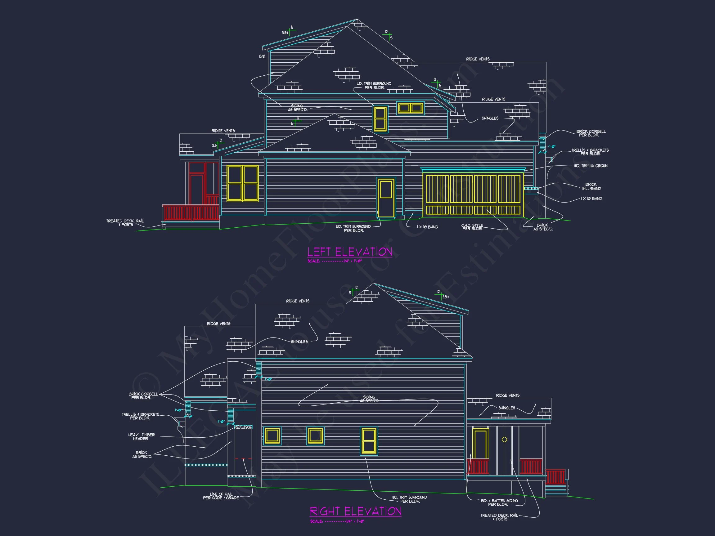 20-1846B HOUSE PLAN - Spacious Traditional House Plan with Detailed Floor Designs 52 Spacious Traditional house Plan with Detailed Floor Designs