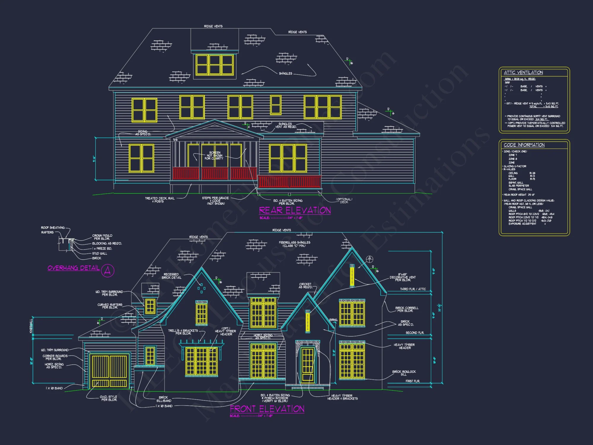 Spacious Traditional house Plan with Detailed Floor Designs
