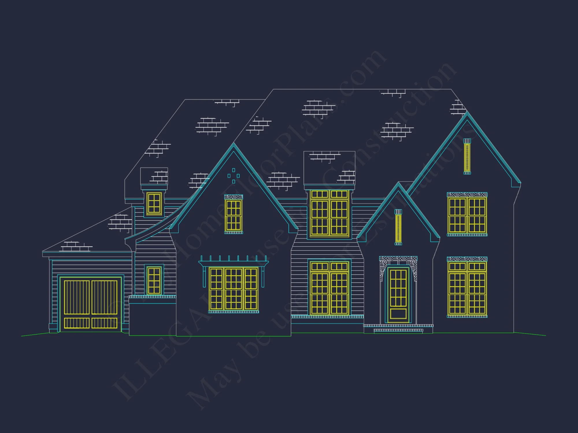 Spacious Traditional house Plan with Detailed Floor Designs