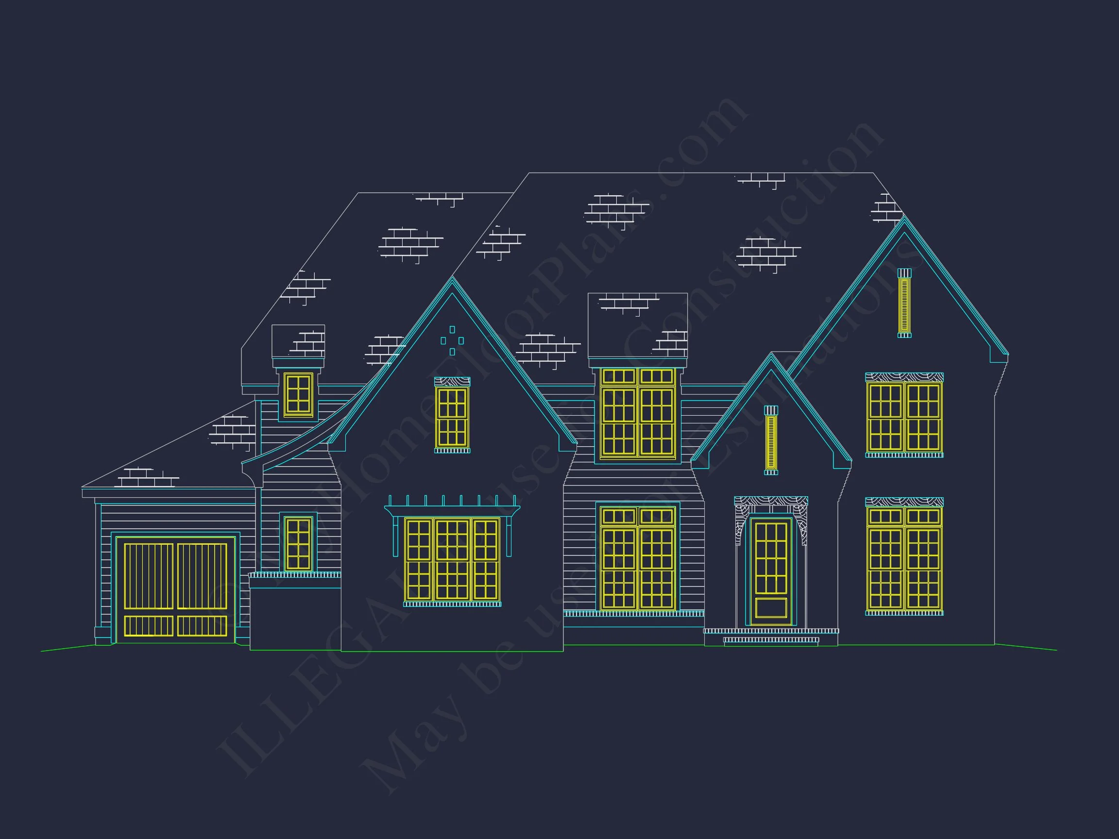 20-1846B HOUSE PLAN - Spacious Traditional House Plan with Detailed Floor Designs 50 Spacious Traditional house Plan with Detailed Floor Designs