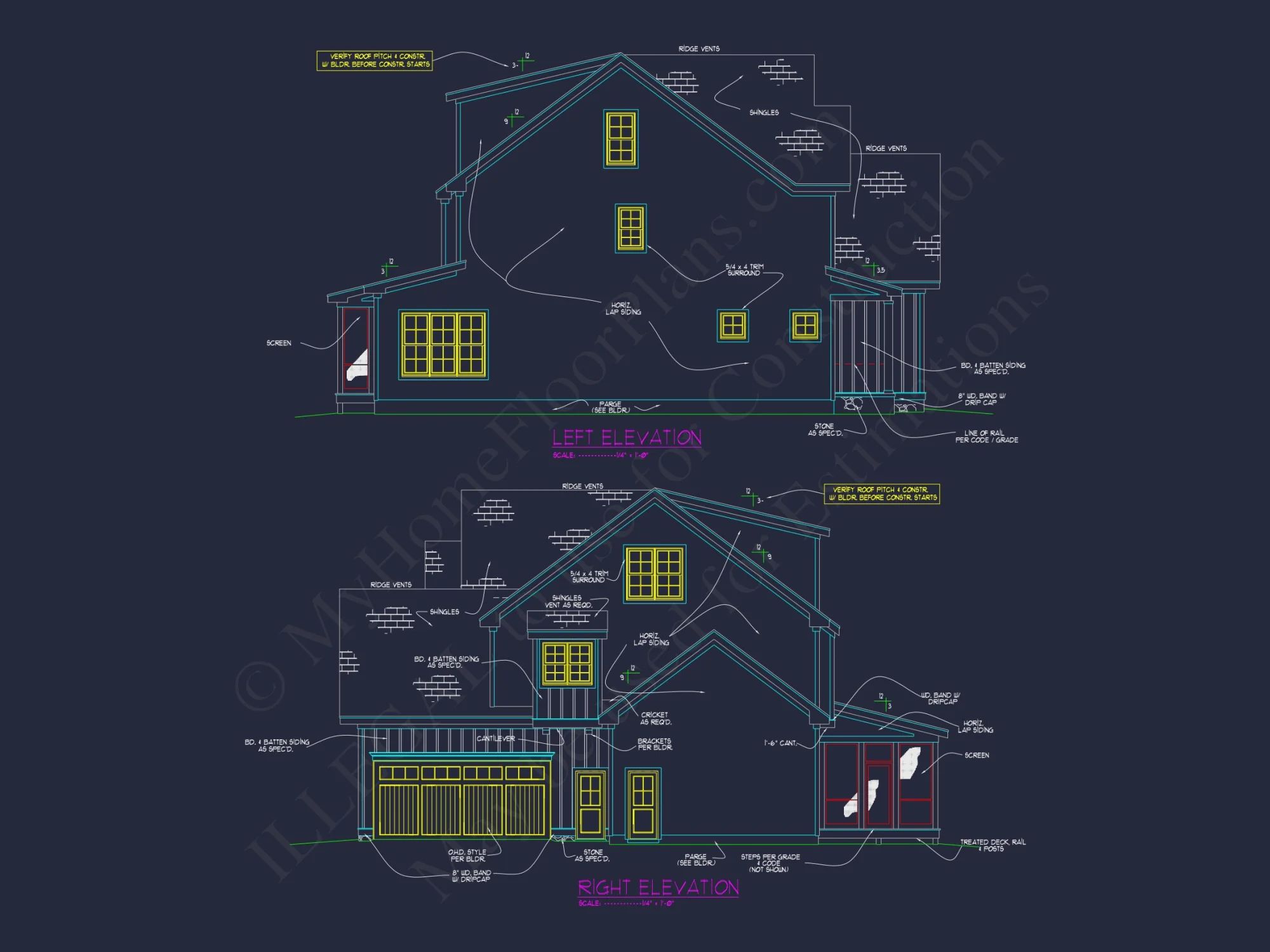 Charming Farmhouse house Plan with 3-Story Architecture & CAD Designs