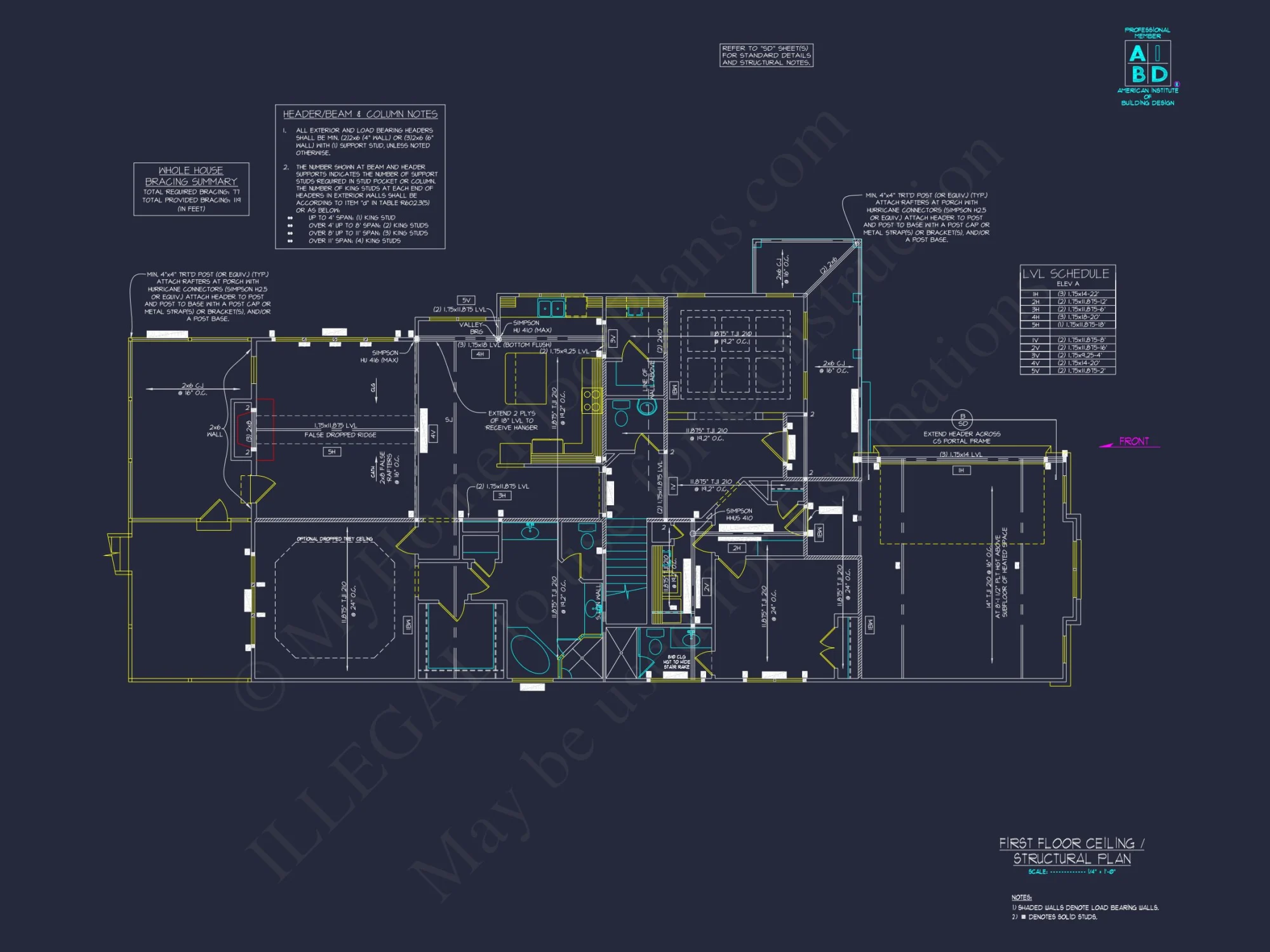 Spacious house Plan with Blueprint and CAD Designs
