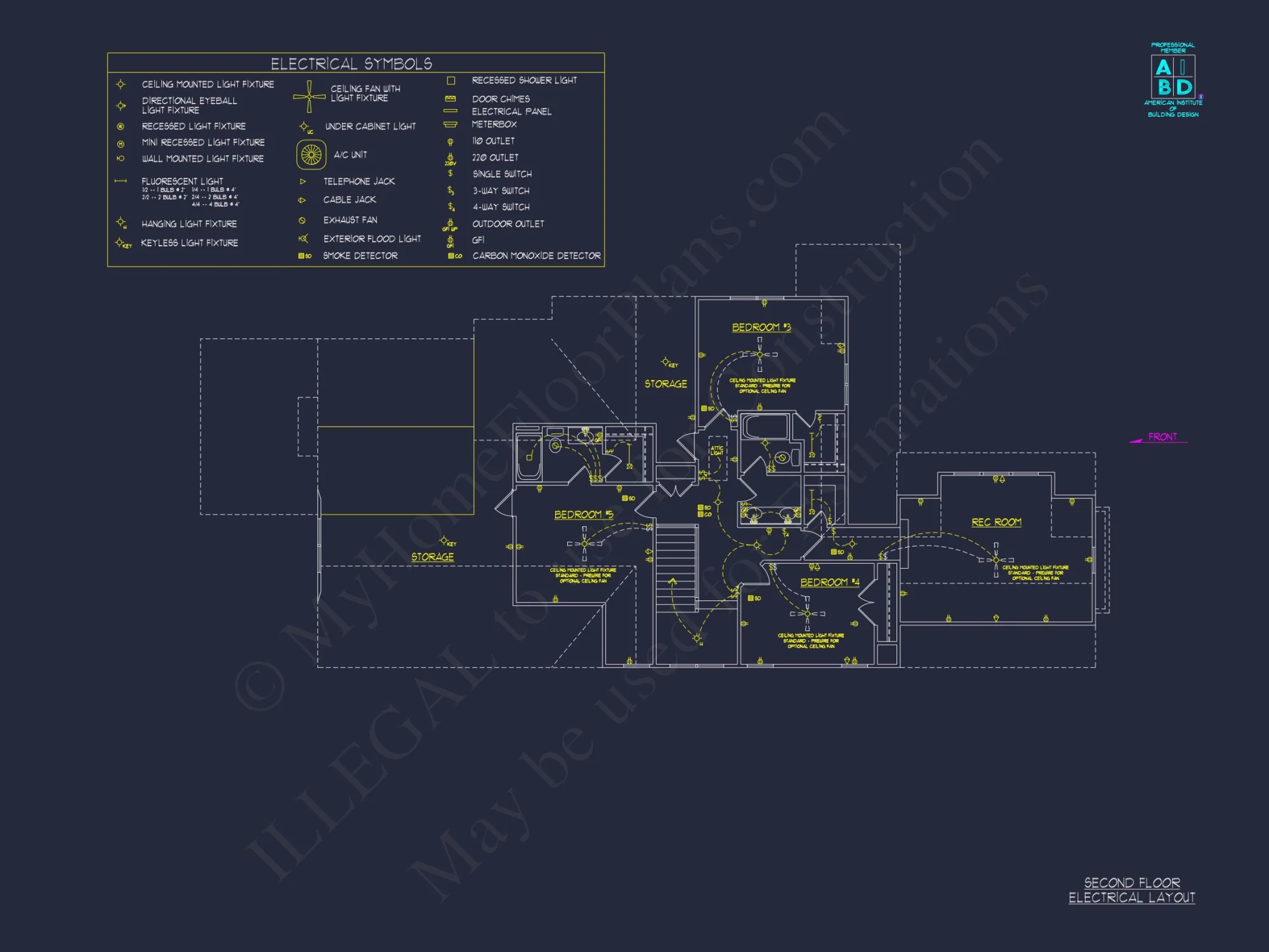 Spacious house Plan with Blueprint and CAD Designs