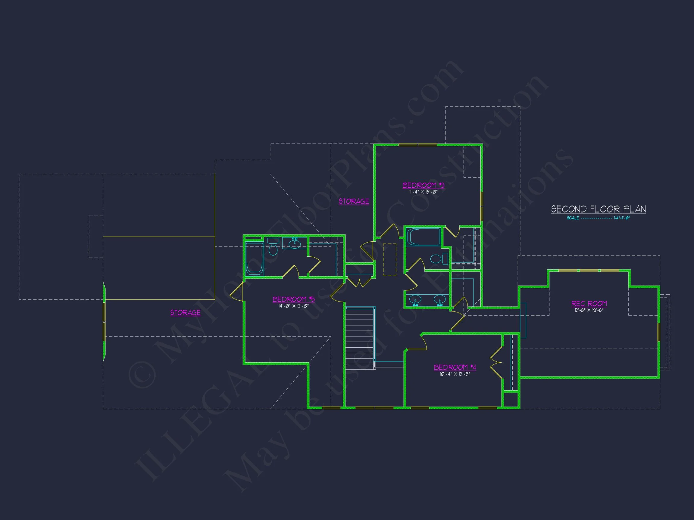 Spacious house Plan with Blueprint and CAD Designs