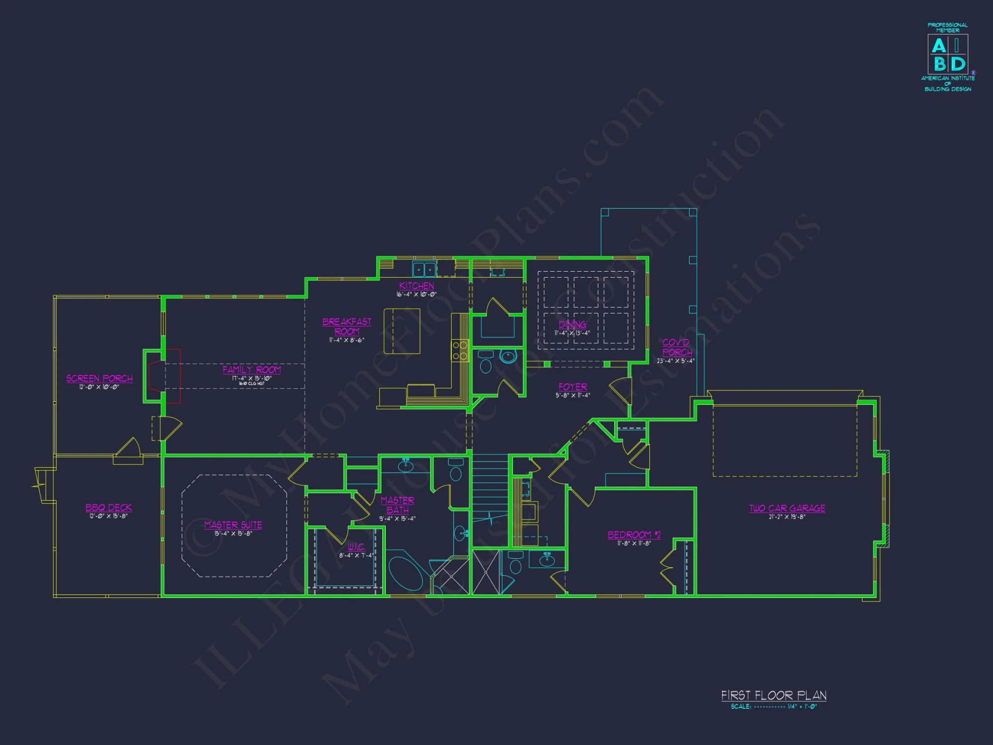 Spacious house Plan with Blueprint and CAD Designs