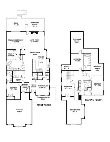 Spacious house Plan with Blueprint and CAD Designs