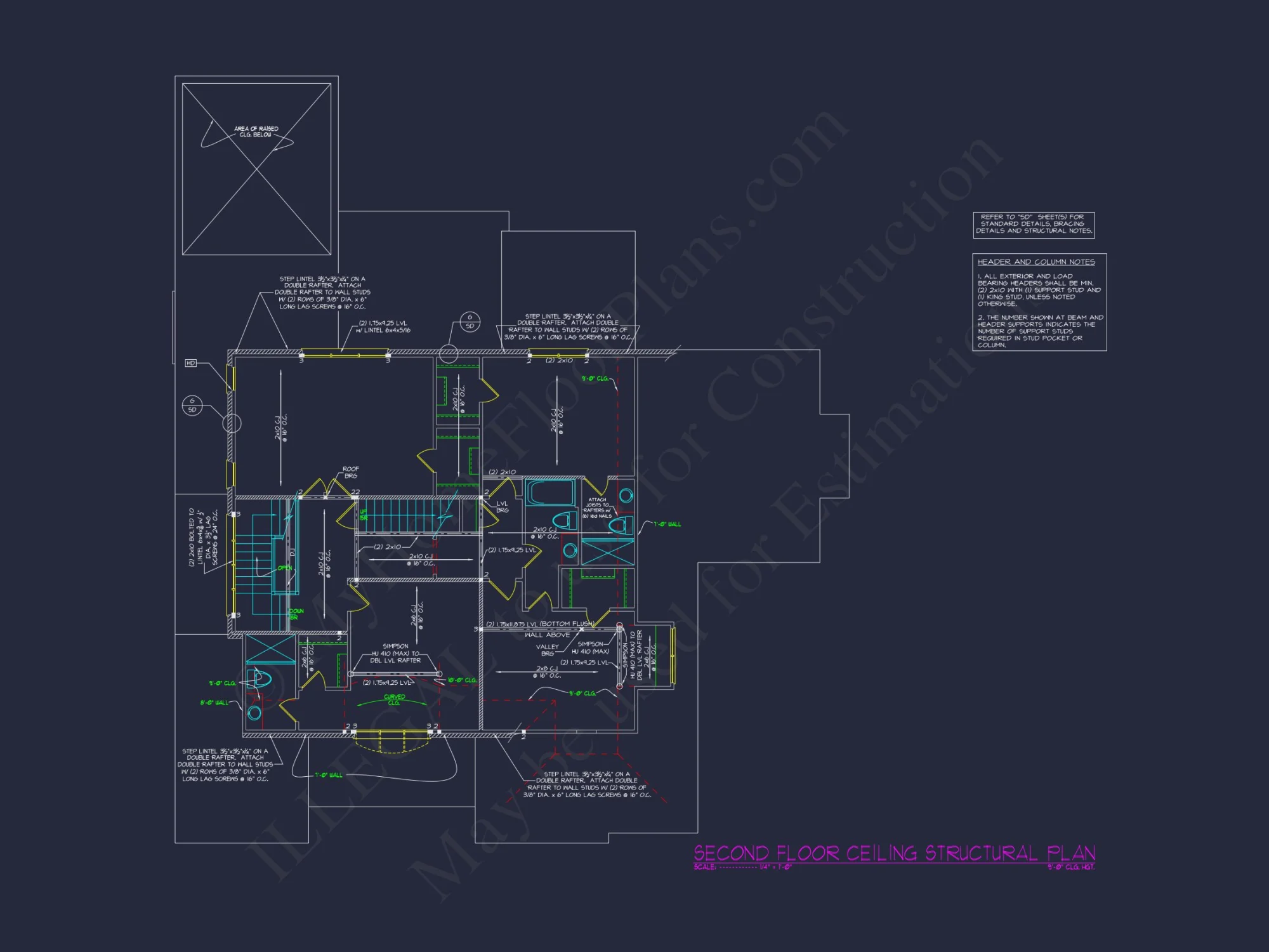 Luxury 5-Bedroom Transitional house Plan with Detailed Blueprint