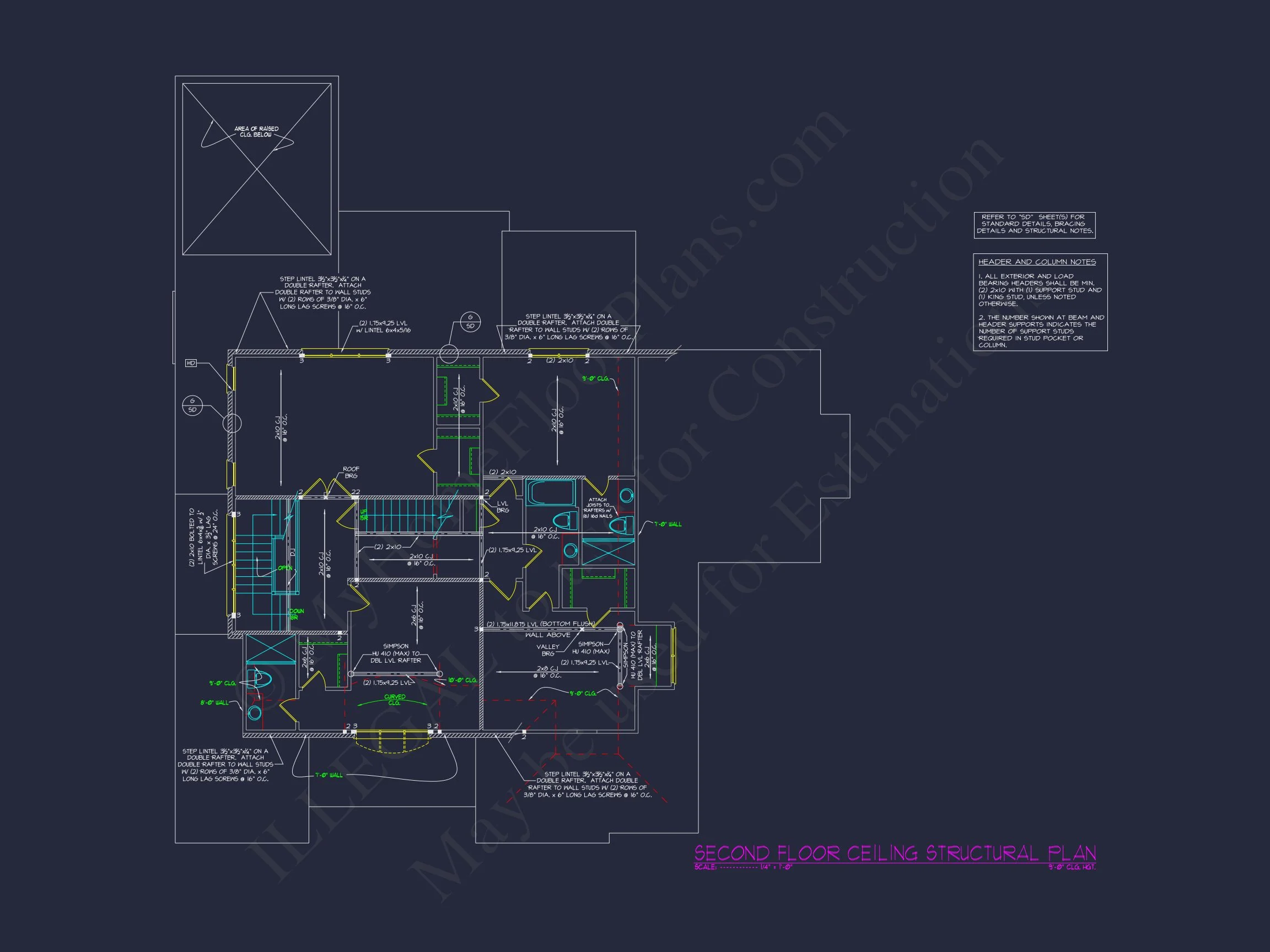 Luxury 5-Bedroom Transitional house Plan with Detailed Blueprint