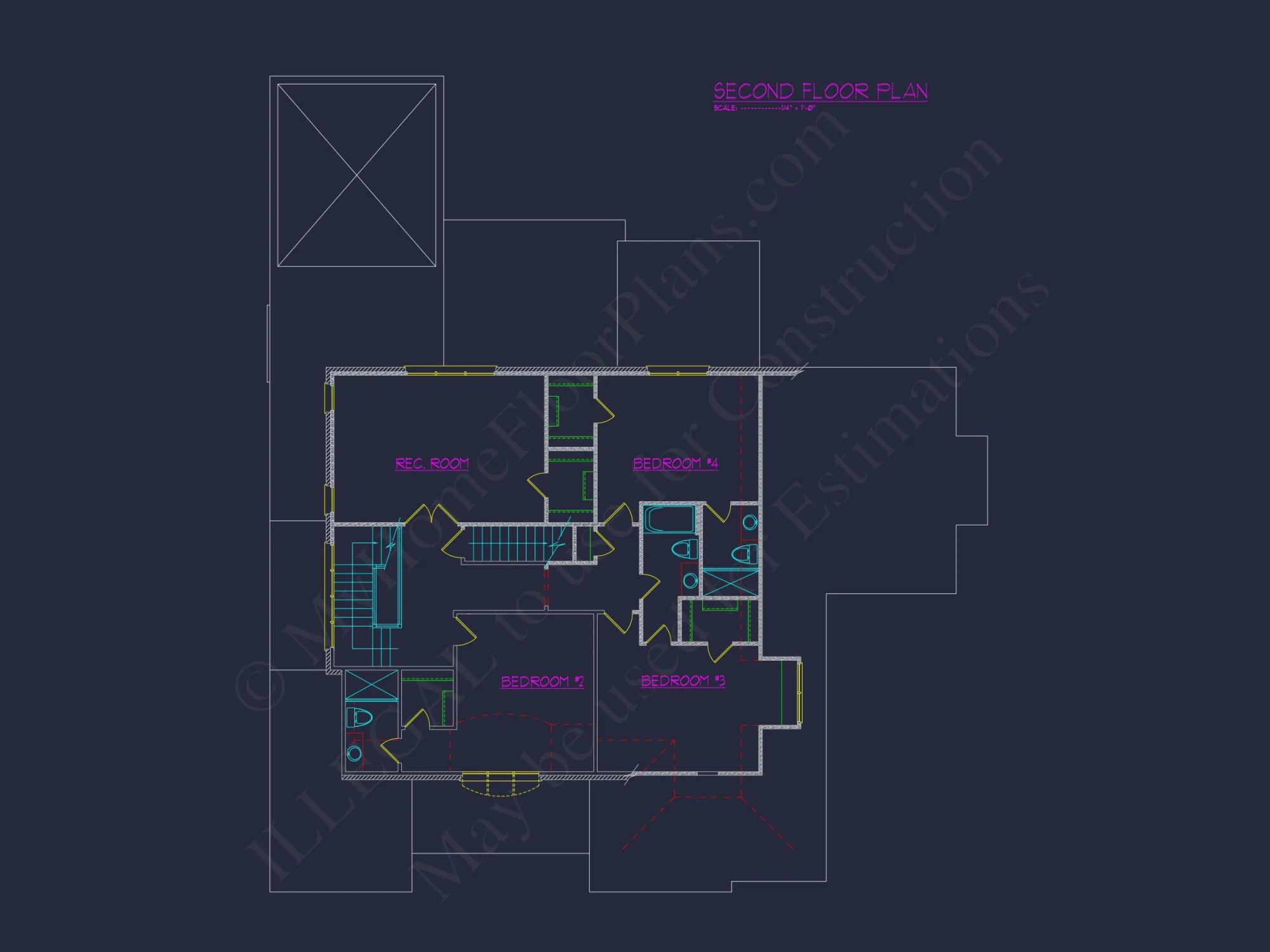 Luxury 5-Bedroom Transitional house Plan with Detailed Blueprint