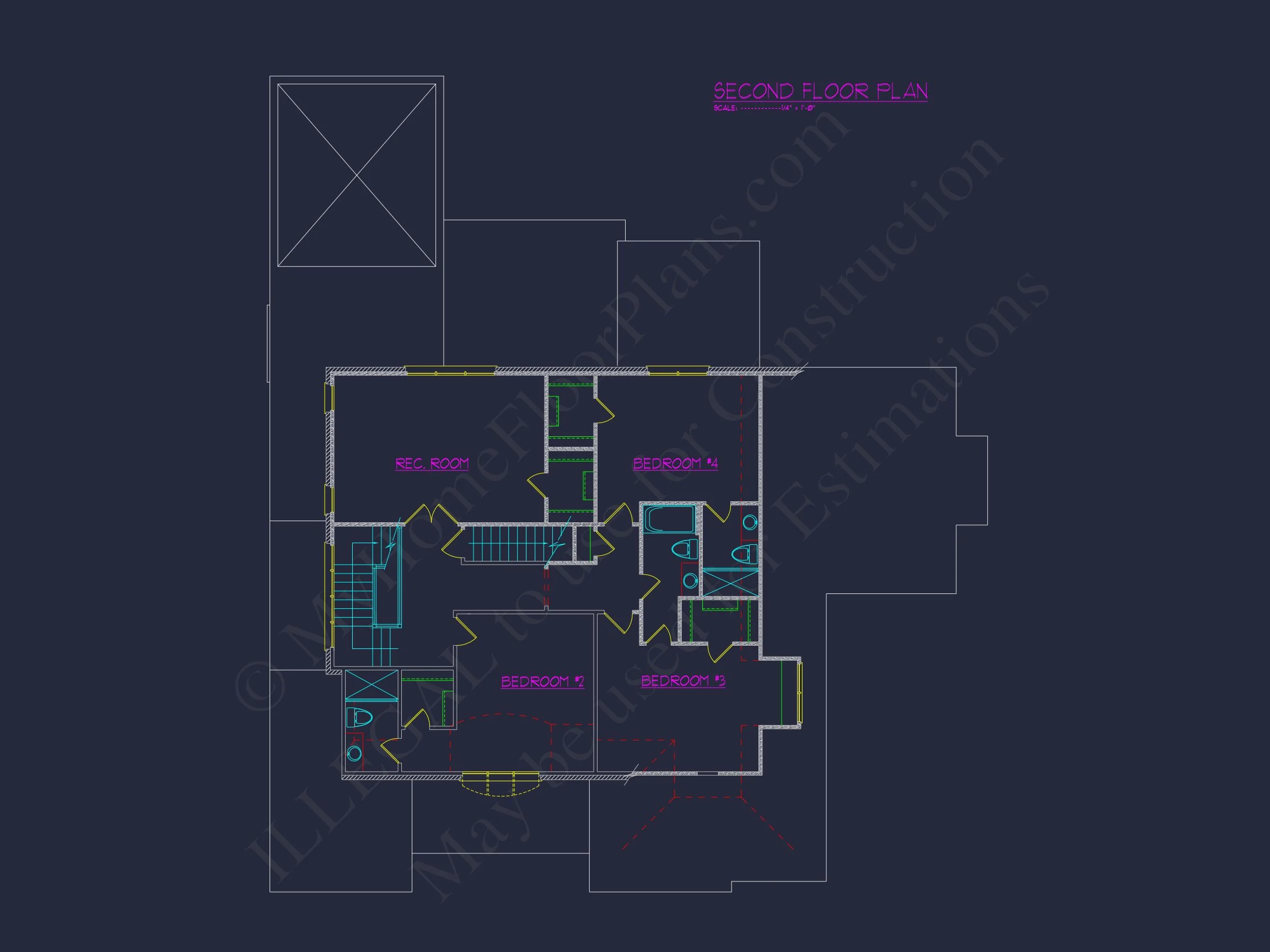 Luxury 5-Bedroom Transitional house Plan with Detailed Blueprint