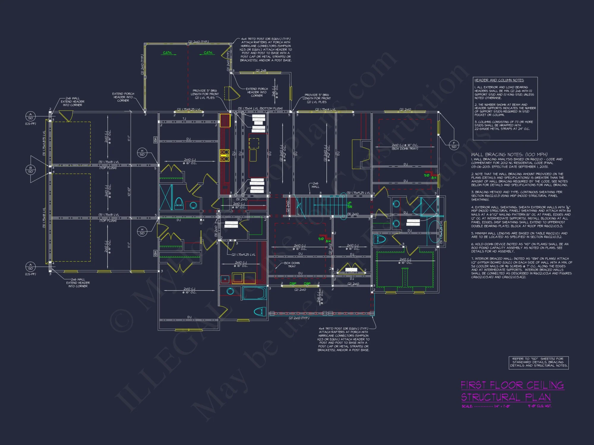 Luxury house Plan with 4 Bedrooms, CAD Designs & Blueprint