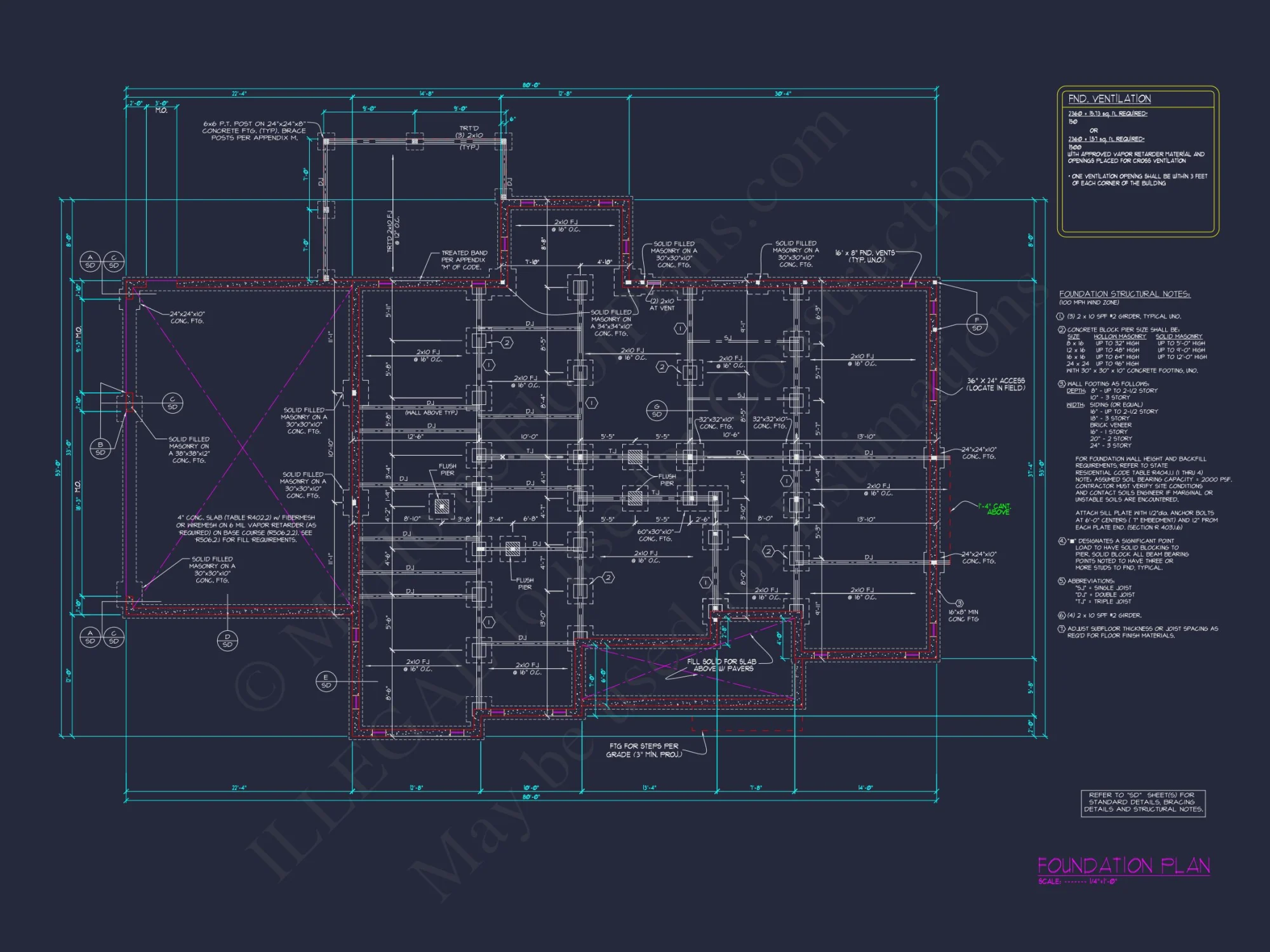 Luxury house Plan with 4 Bedrooms, CAD Designs & Blueprint