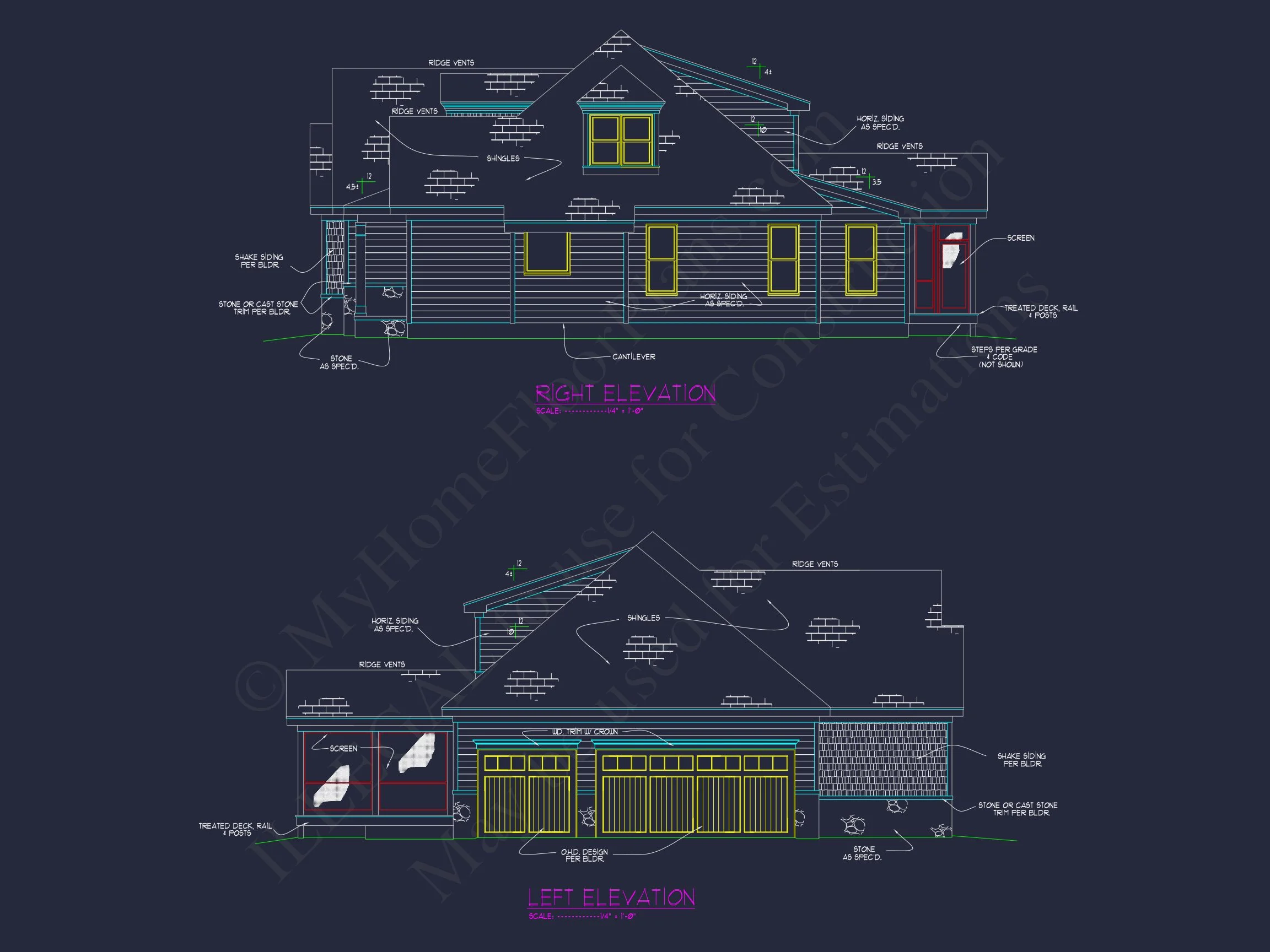 17-1388 HOUSE PLAN - Luxury House Plan with 4 Bedrooms, CAD Designs & Blueprint 33 Luxury house Plan with 4 Bedrooms, CAD Designs & Blueprint