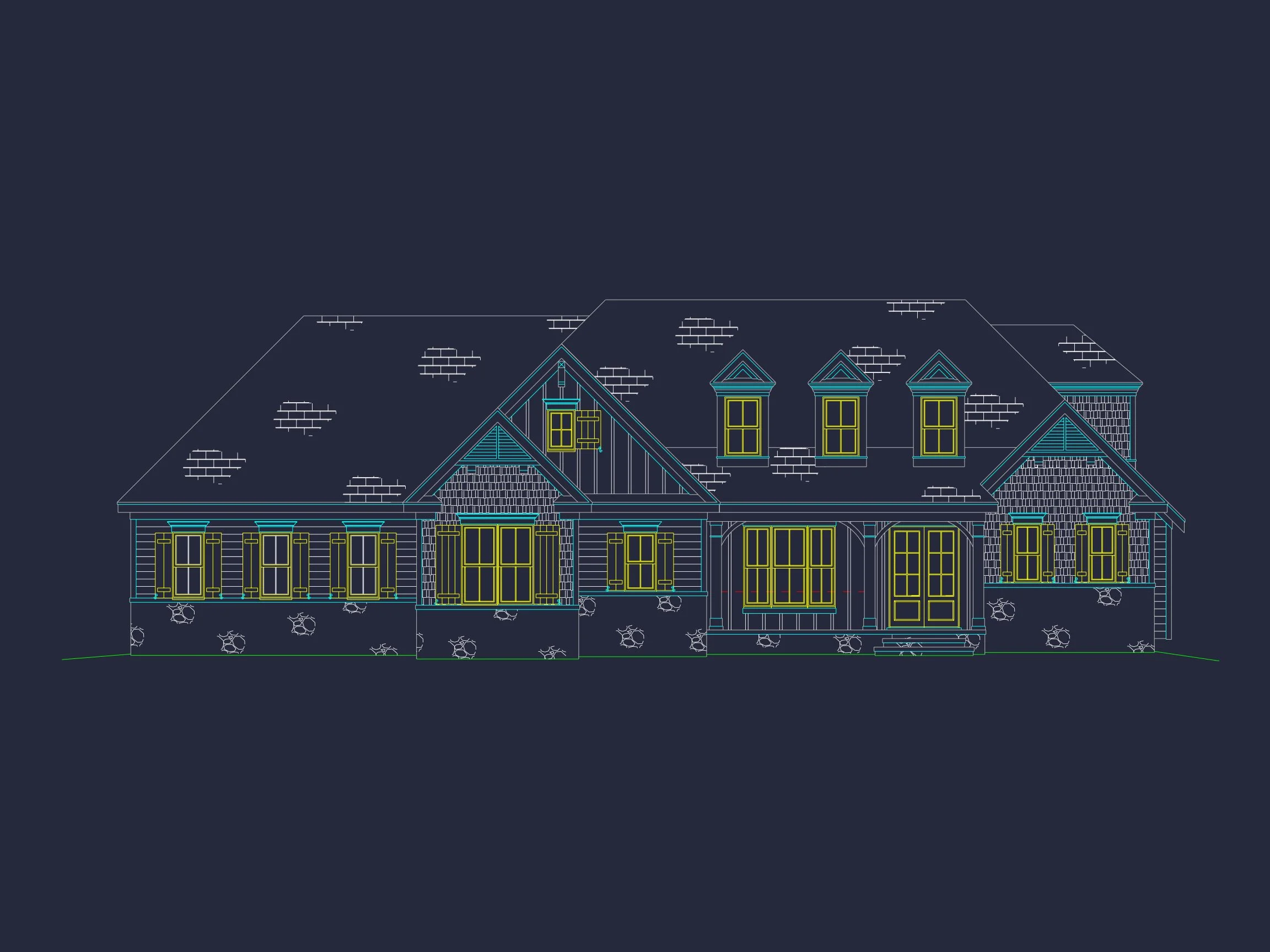 17-1388 HOUSE PLAN - Luxury House Plan with 4 Bedrooms, CAD Designs & Blueprint 31 Luxury house Plan with 4 Bedrooms, CAD Designs & Blueprint