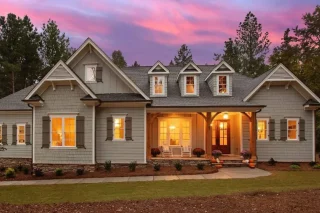 Colonial Farmhouse House Plans 12 Luxury house Plan with 4 Bedrooms, CAD Designs & Blueprint