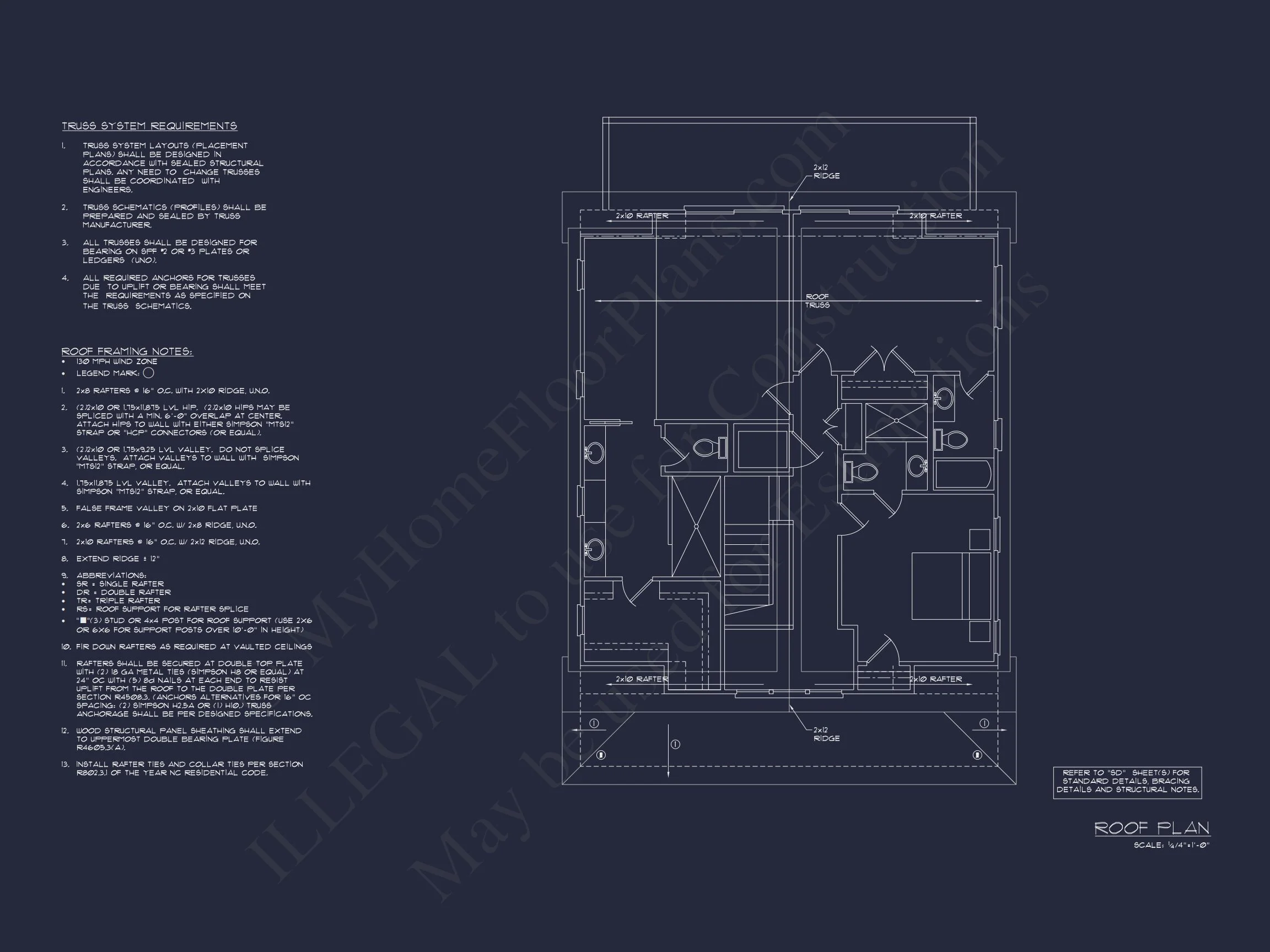Modern Beach house CAD Plan with Coastal Architecture Options