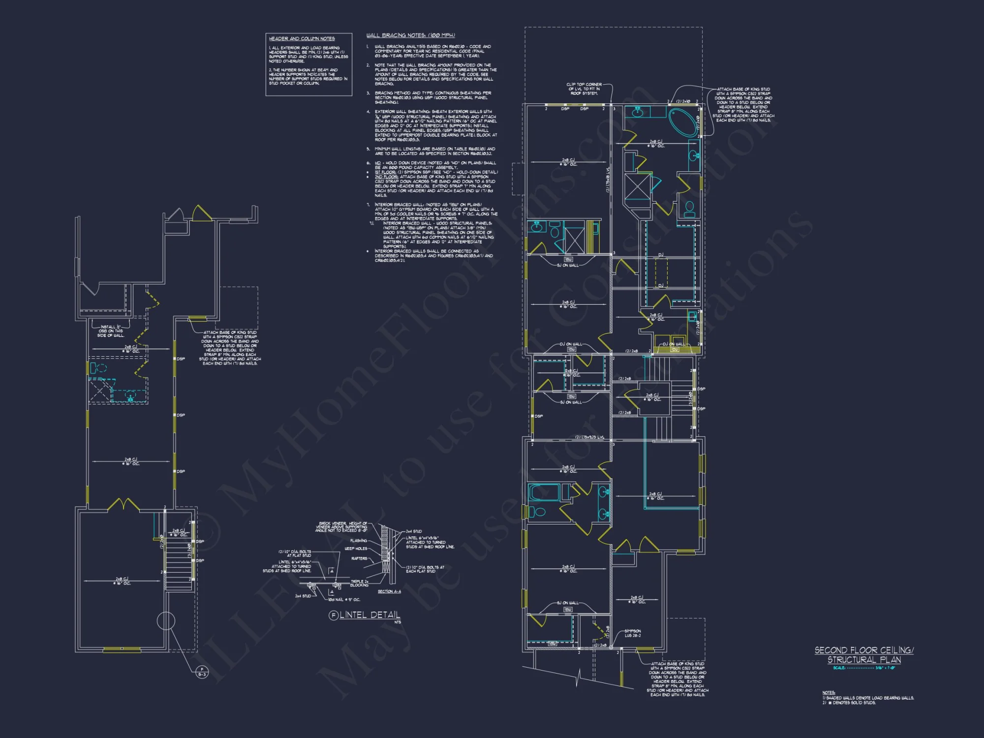 Charleston-Inspired house Plan with Detailed Floor Designs