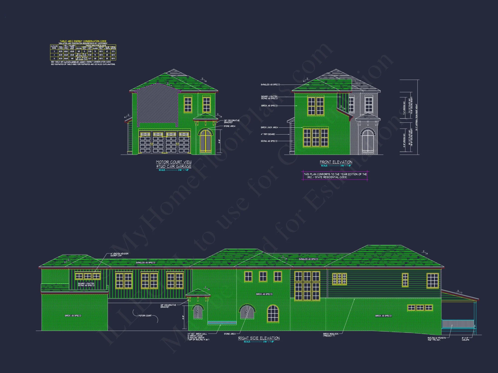 Charleston-Inspired house Plan with Detailed Floor Designs