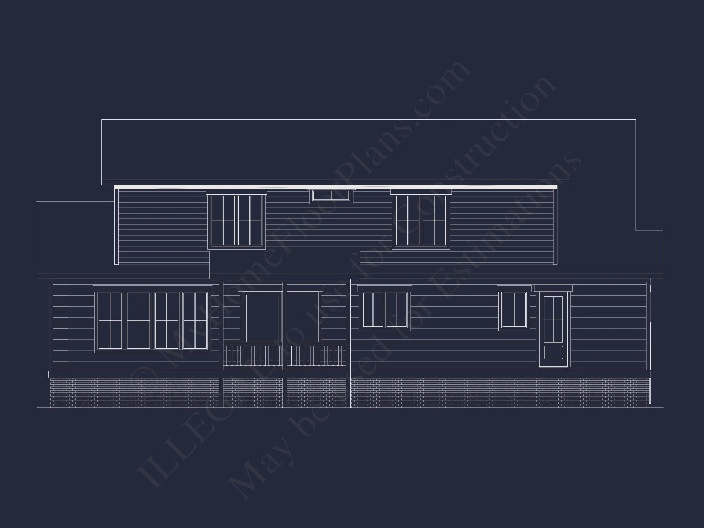 15-1490 HOUSE PLAN - Modern House Plan with 2 Floors, CAD Blueprint & 5 Bedrooms 40 Modern house Plan with 2 Floors, CAD Blueprint & 5 Bedrooms